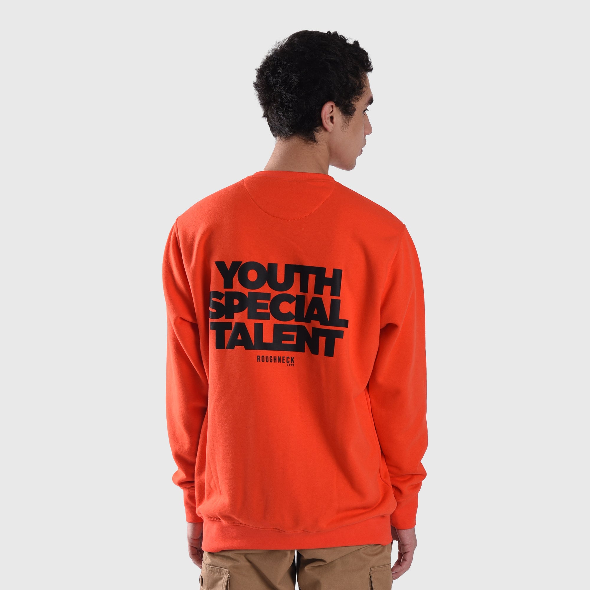 SS475 Orange Youth Talent Crewneck