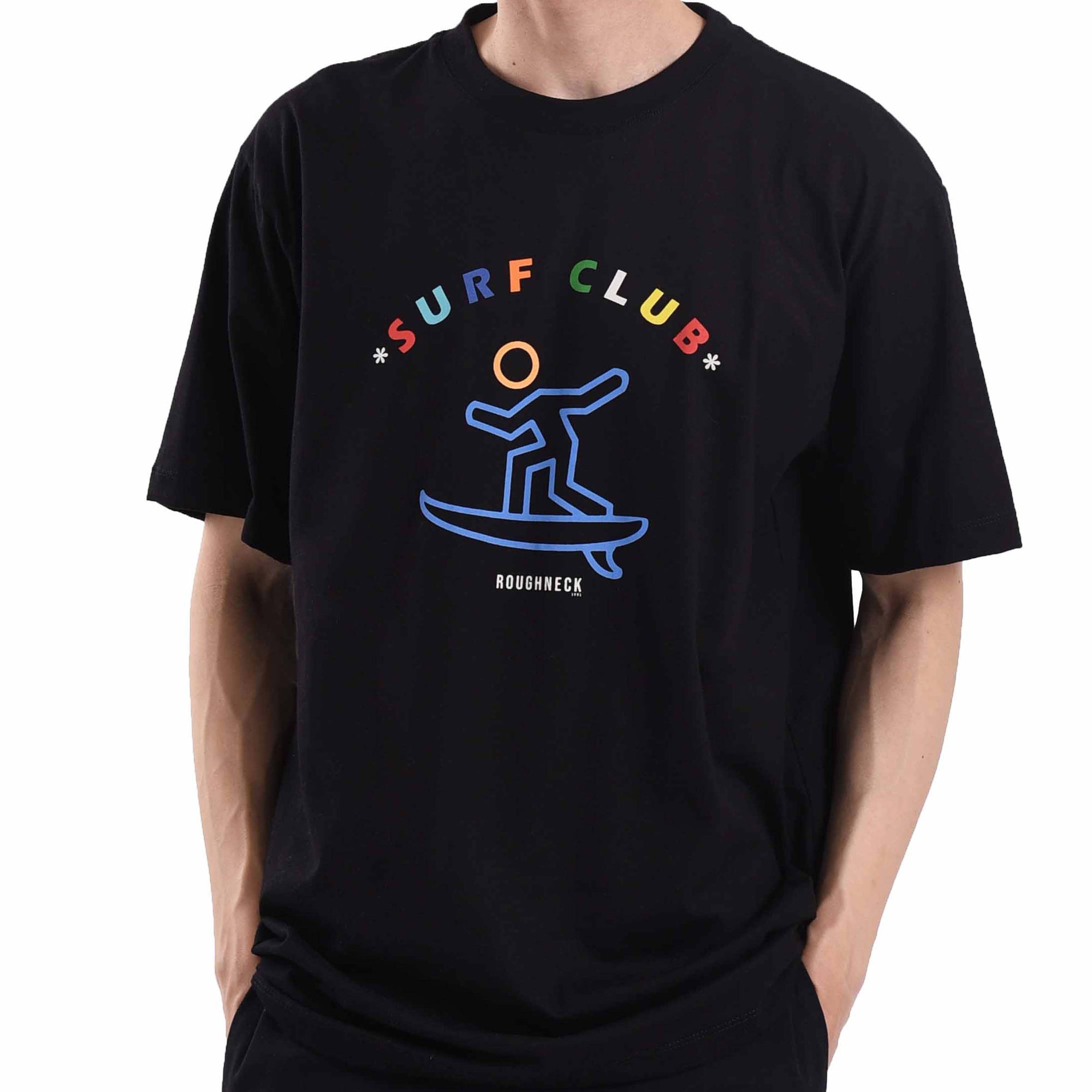 T534 Black Surf Club Tshirt