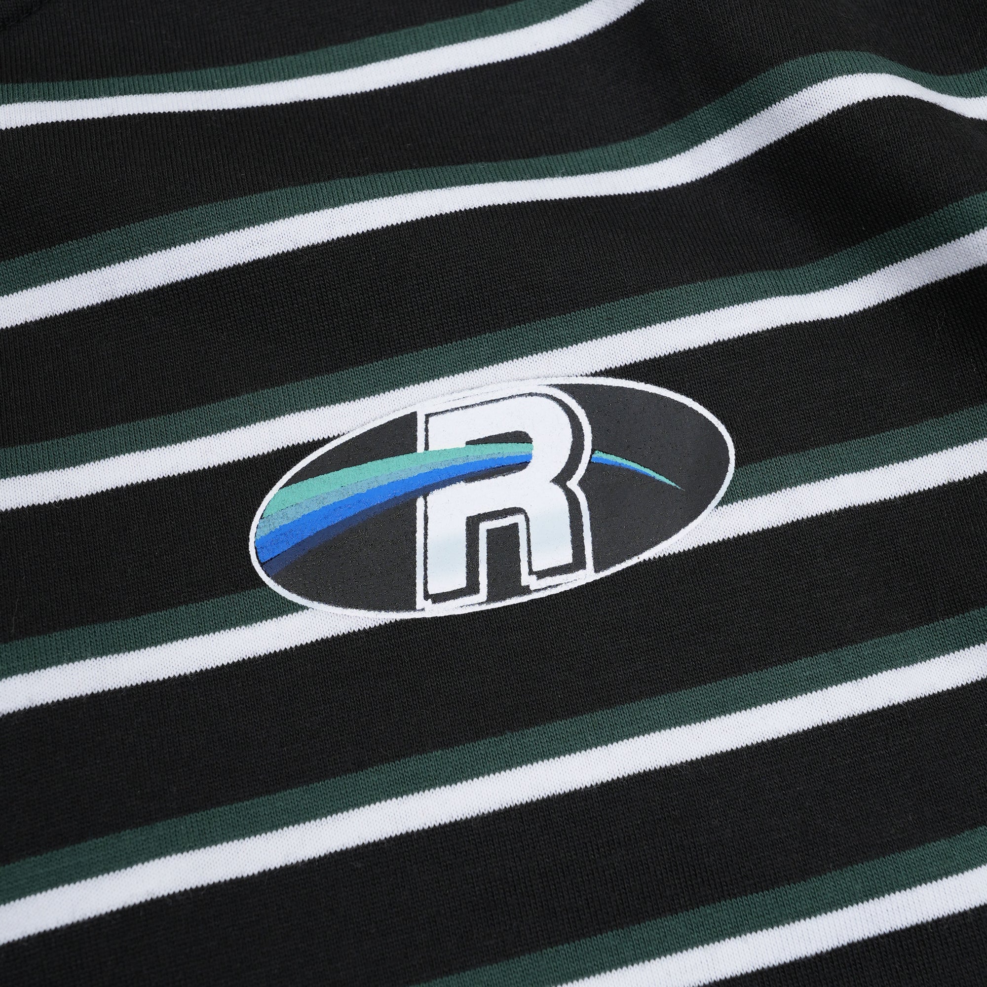 Roughneck T456 Green Black R Comet Stripe Tshirt