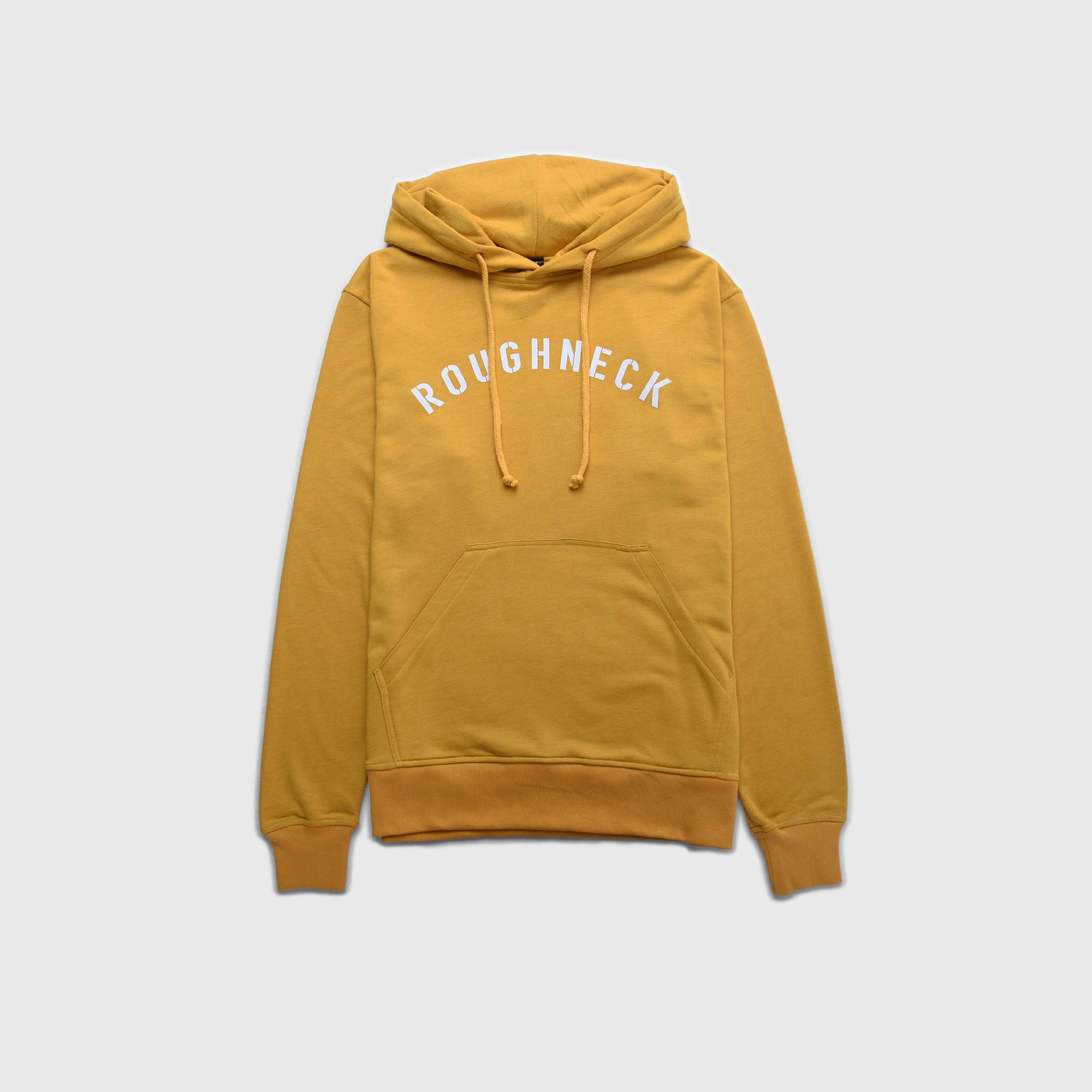 H169 Mustard Sig White Hoodie