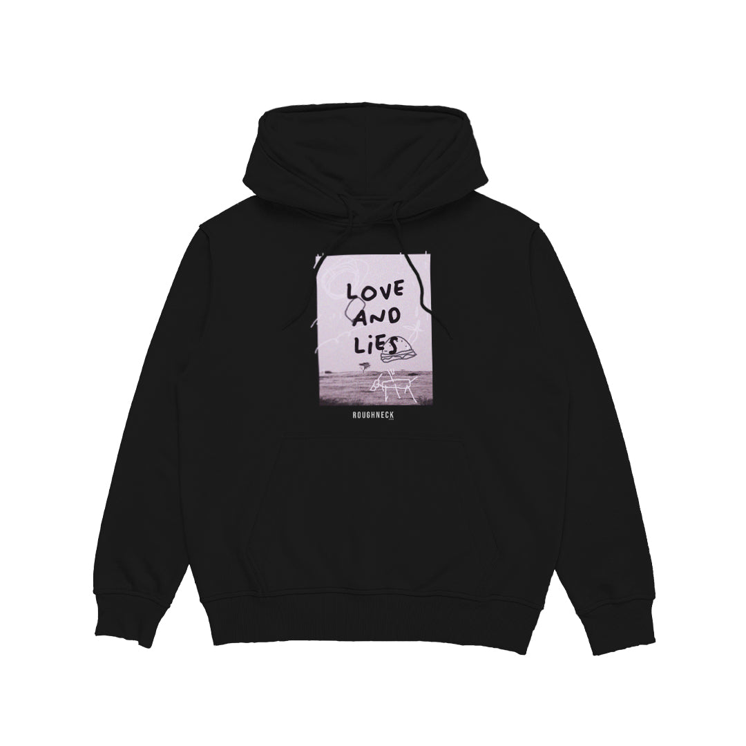 Roughneck H227 Black Love and Lies Hoodie