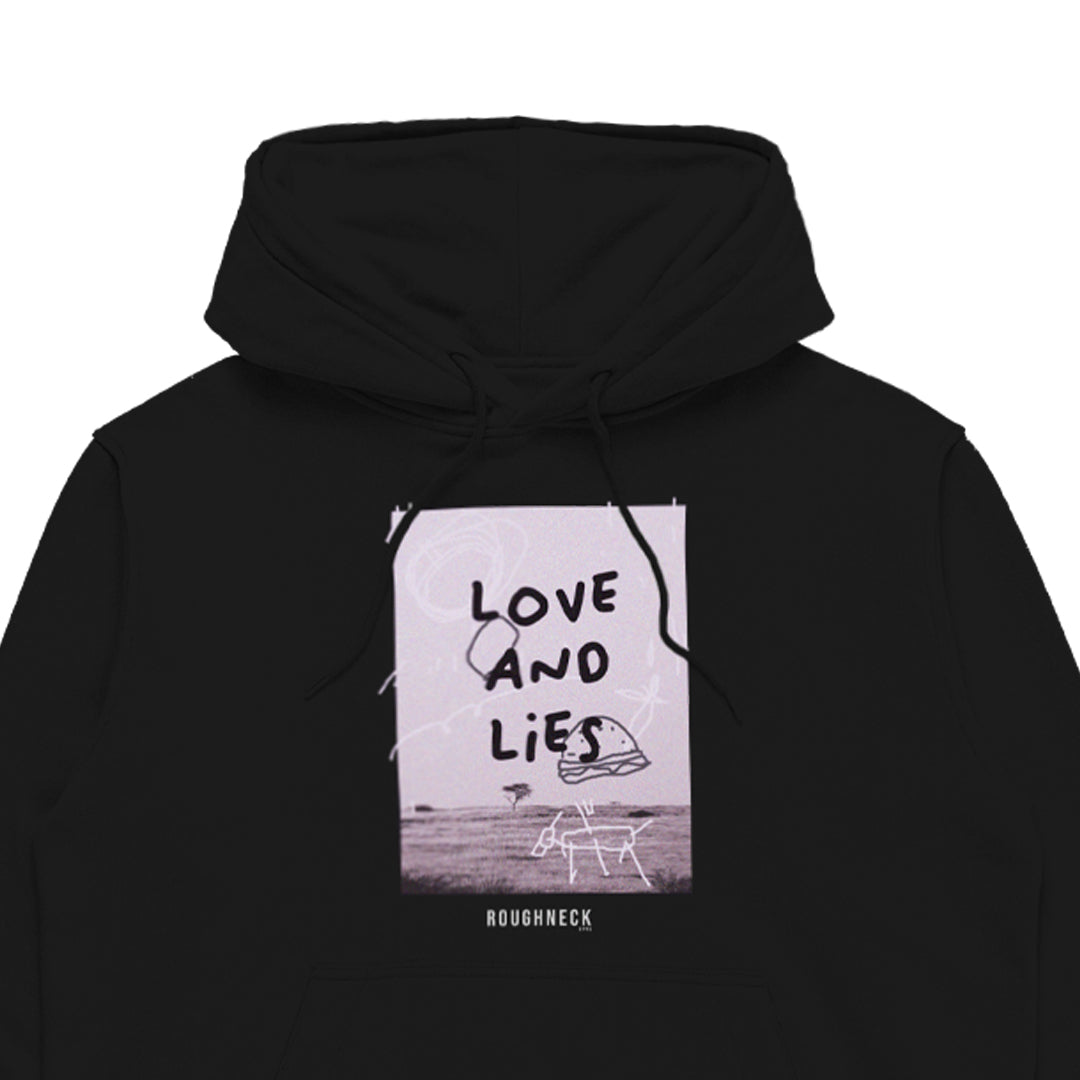 Roughneck H227 Black Love and Lies Hoodie