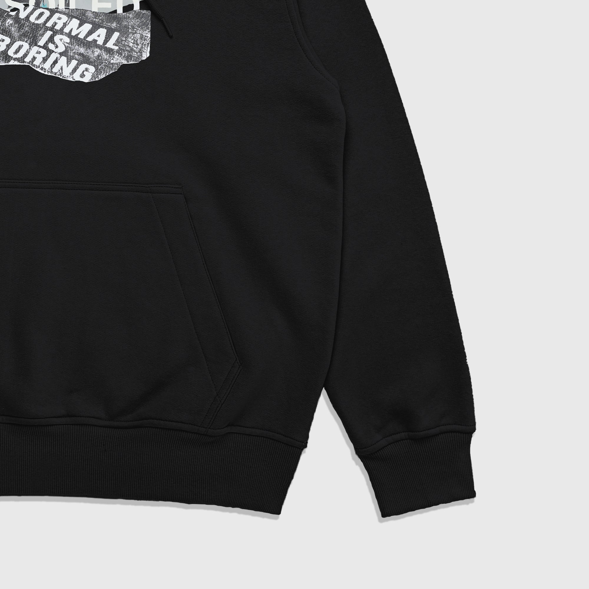 H229 Black Unsoiled Hoodie