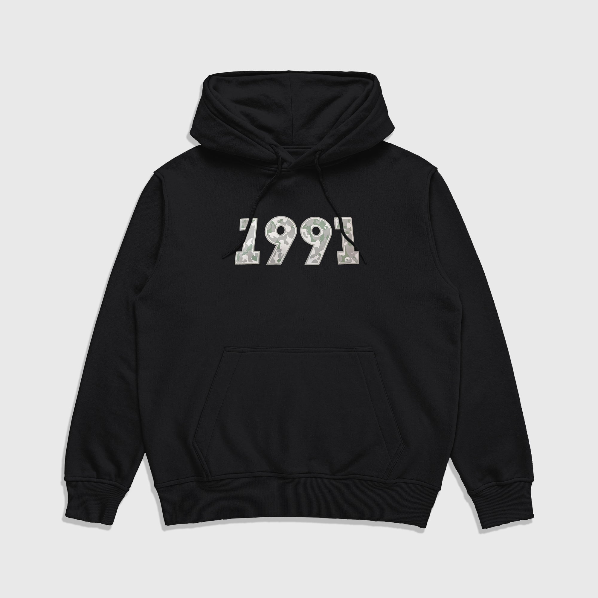 H452 Black Aura Camouflage 1991 Hoodie