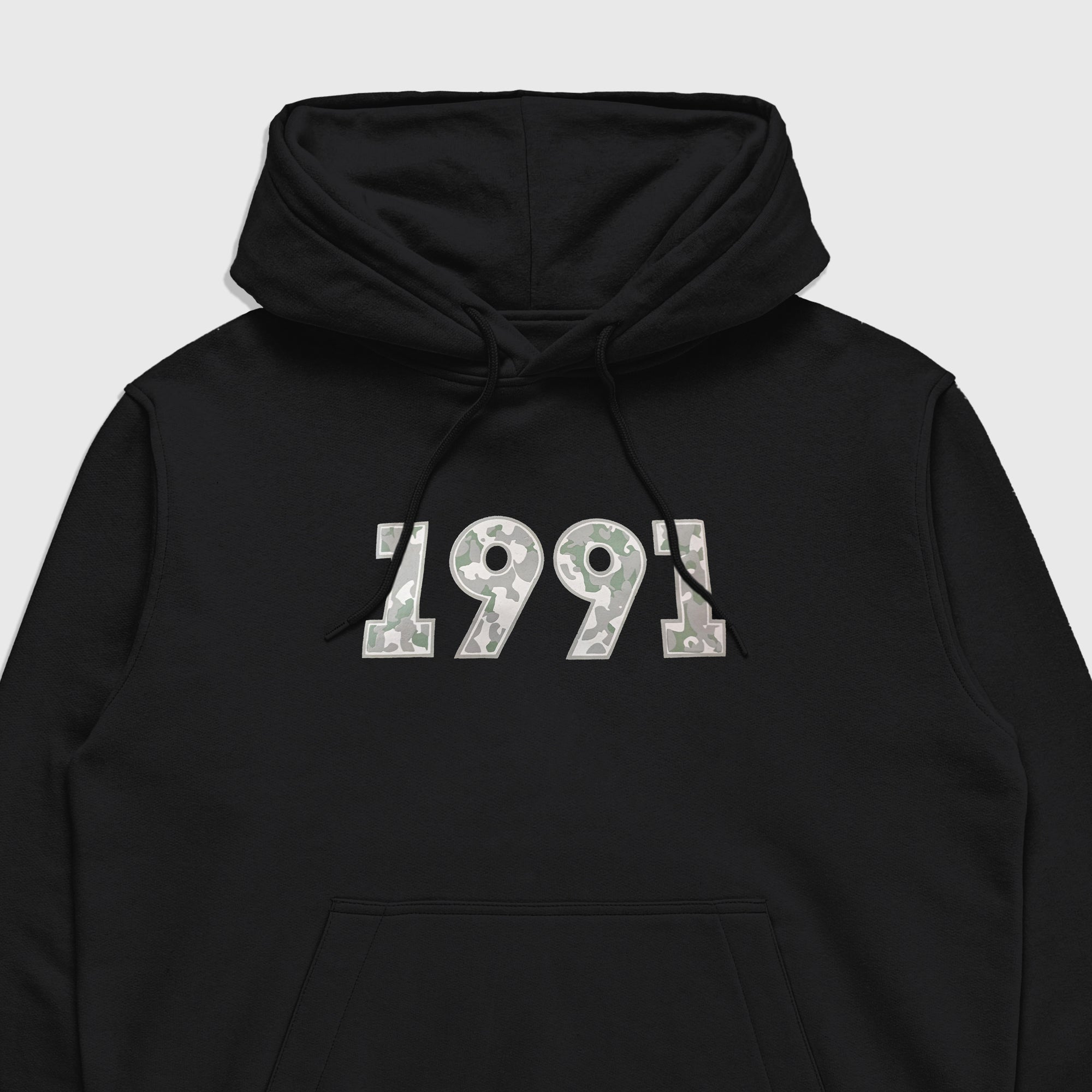 H452 Black Aura Camouflage 1991 Hoodie