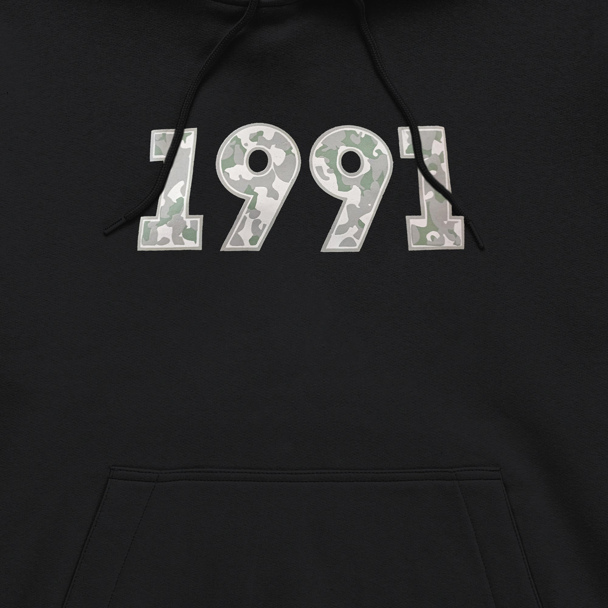 H452 Black Aura Camouflage 1991 Hoodie