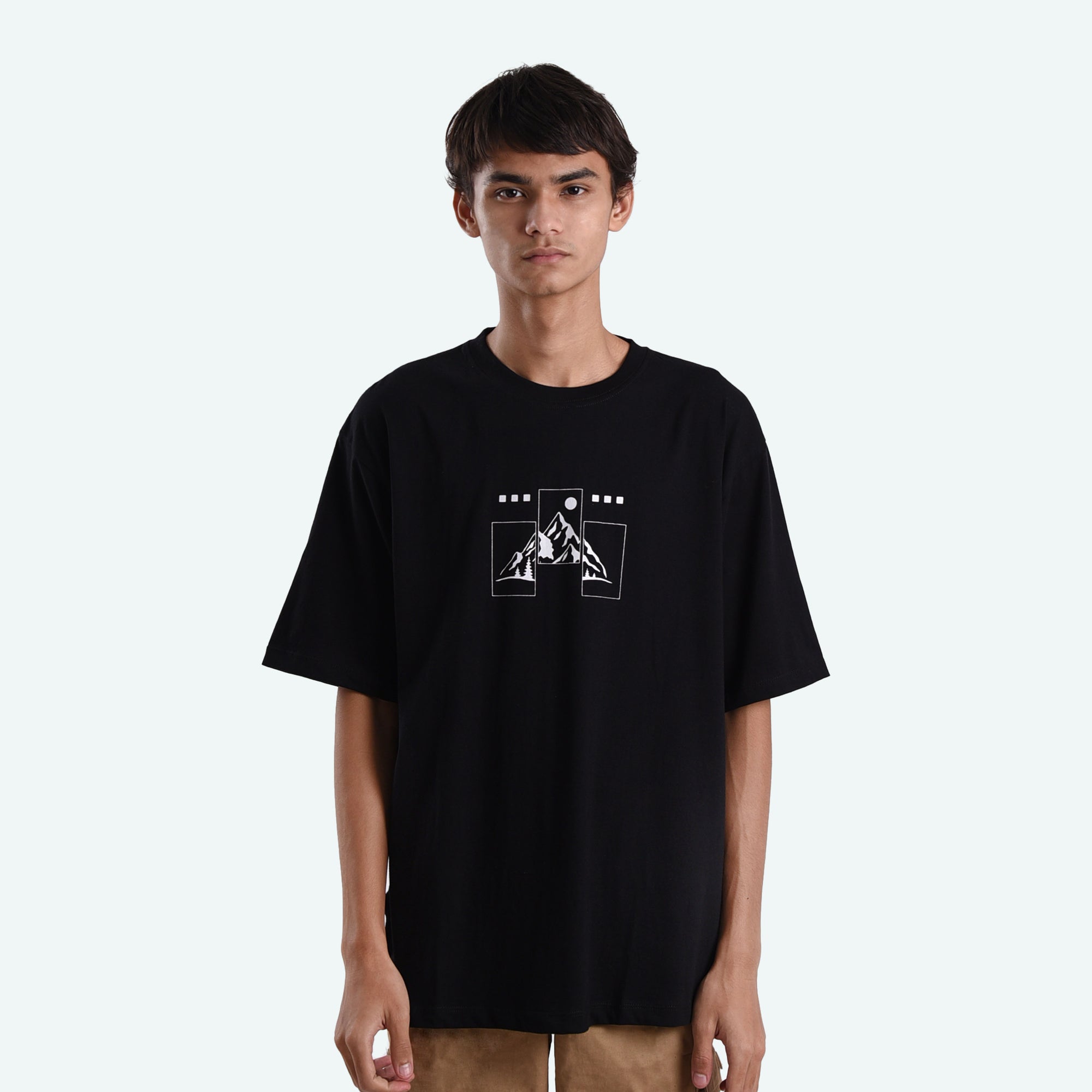 T509 Black Balance Mountain Tshirt