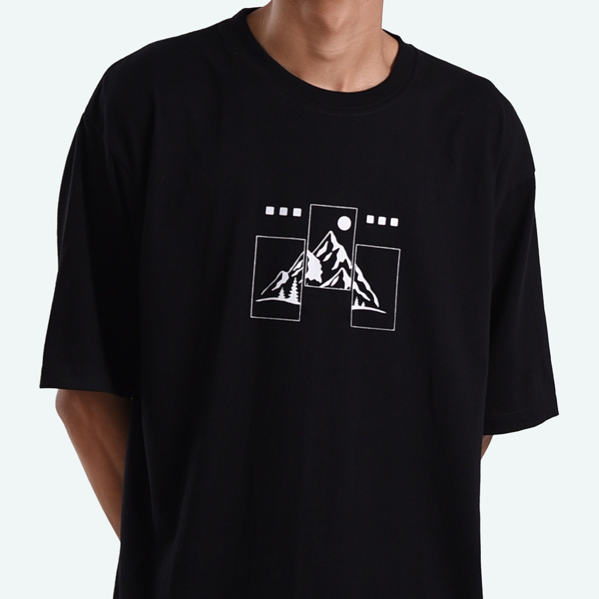 T509 Black Balance Mountain Tshirt