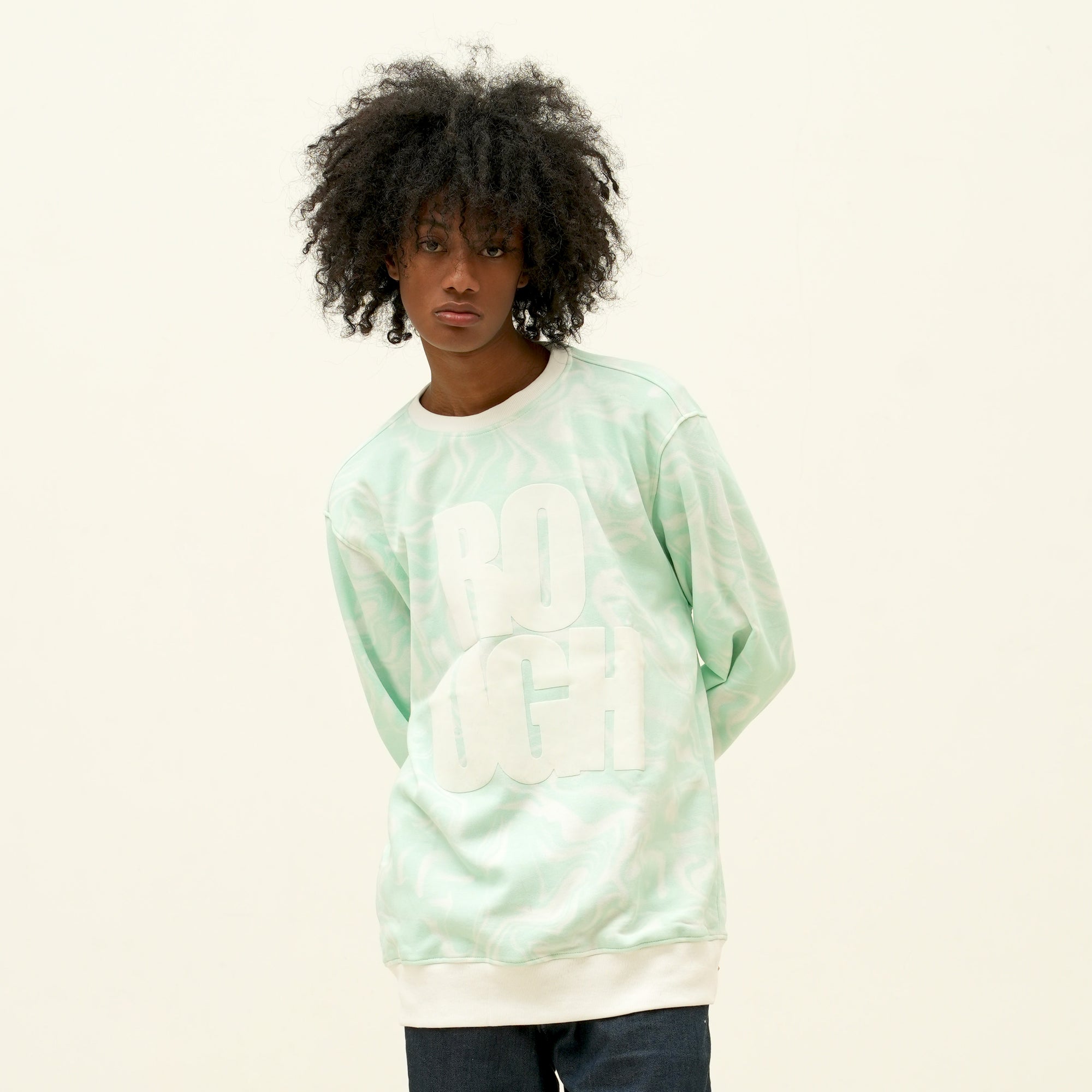 Roughneck SS543 Misty Green Rough Crewneck