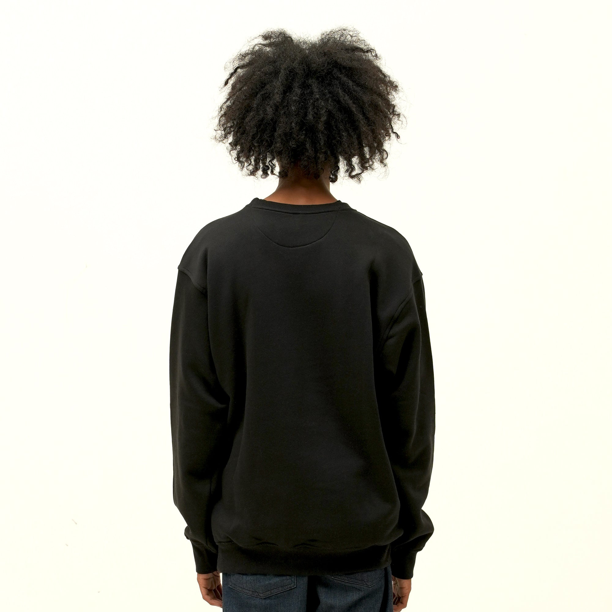 Roughneck SS544 Black Rough Crewneck