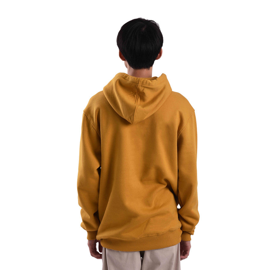 H496 Mustard Mini Sig White Hoodie