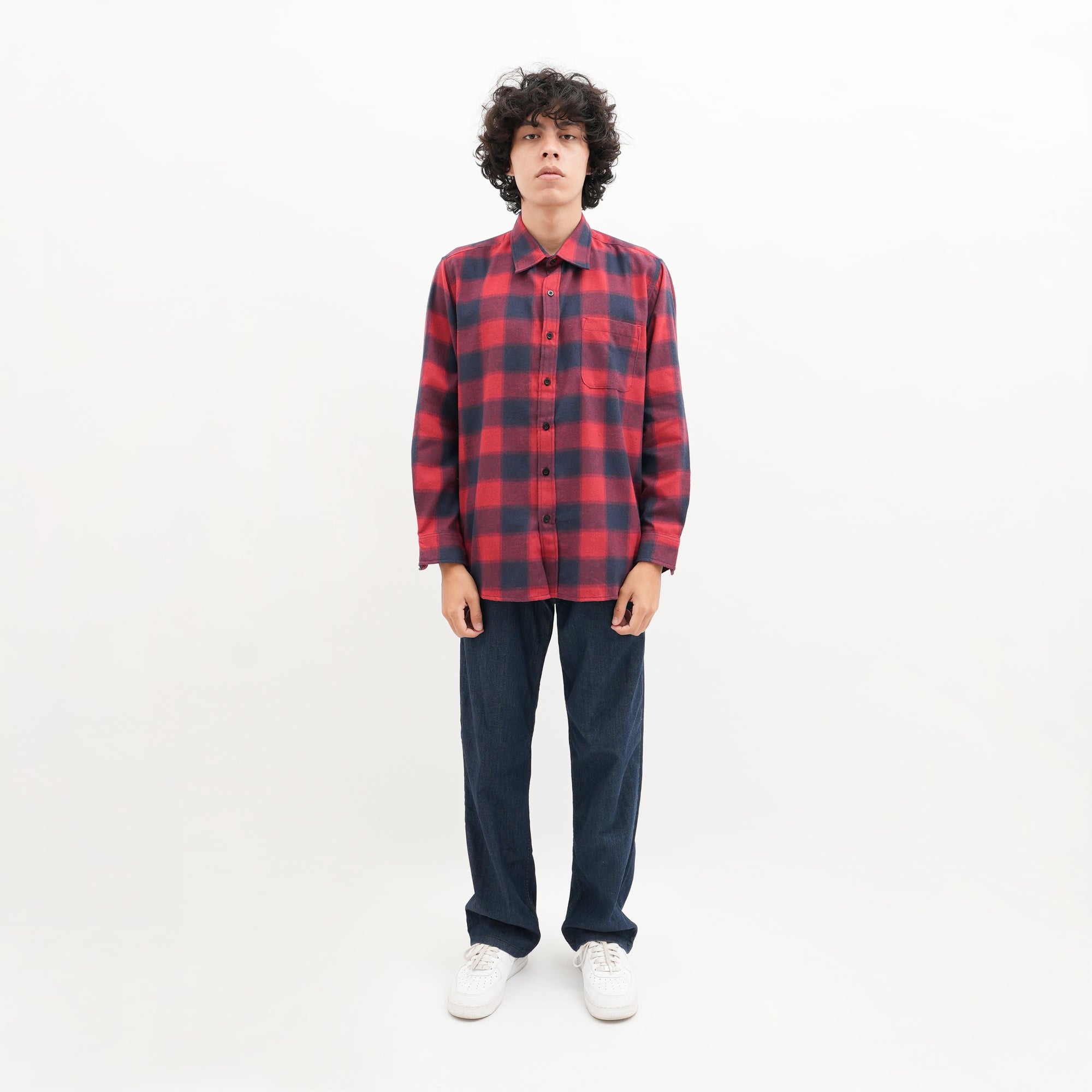 Roughneck FS066 Red Navy Maverick Flannel Shirt