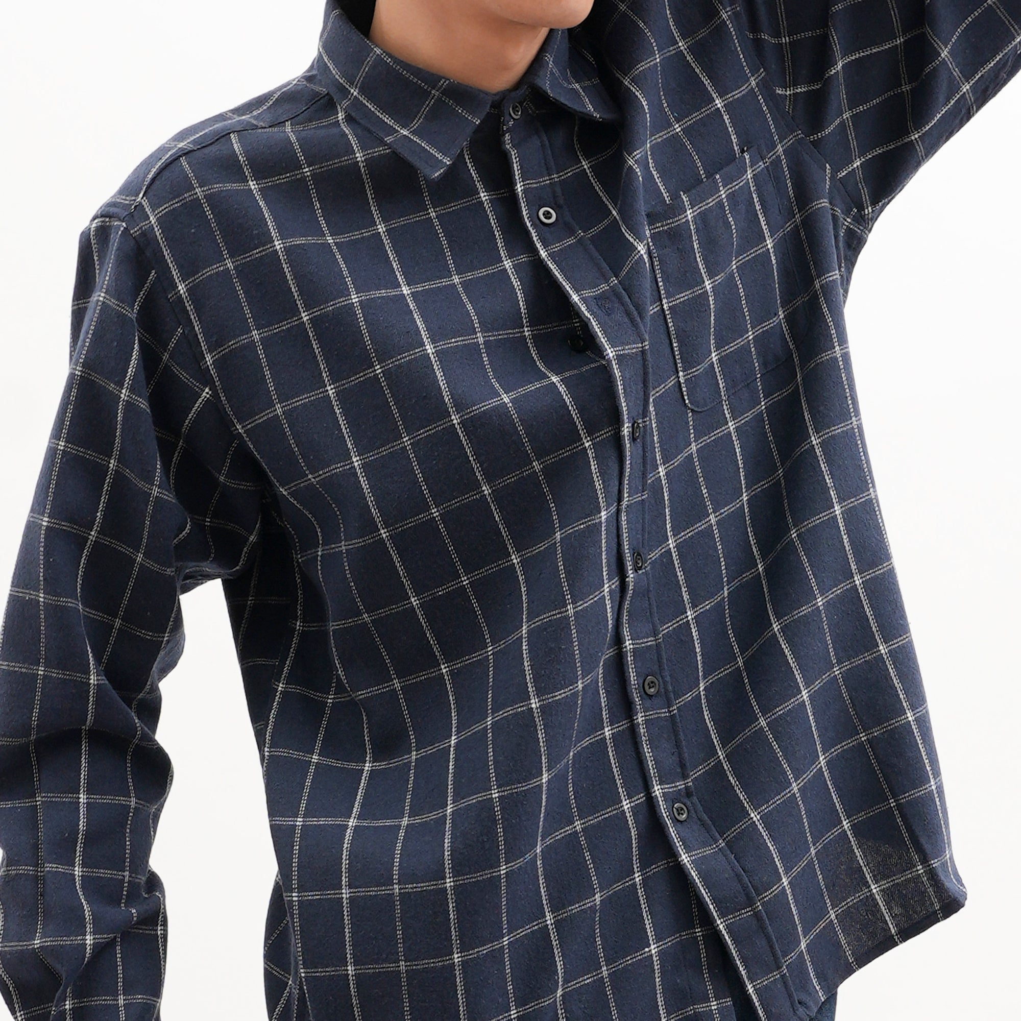 Roughneck FS063 Navy Maverick Flannel Shirt