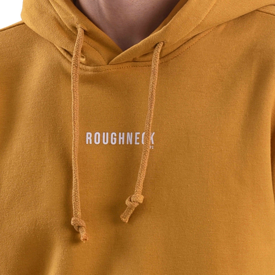 H496 Mustard Mini Sig White Hoodie