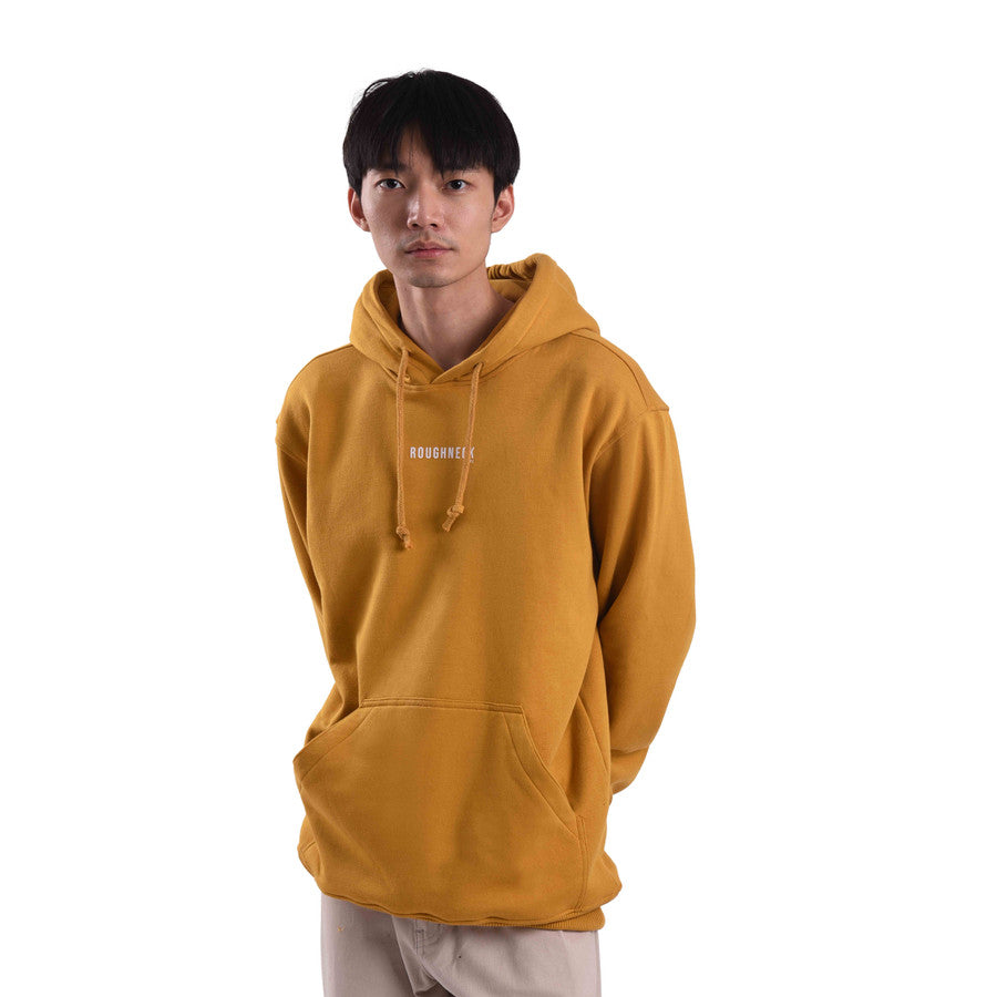 H496 Mustard Mini Sig White Hoodie