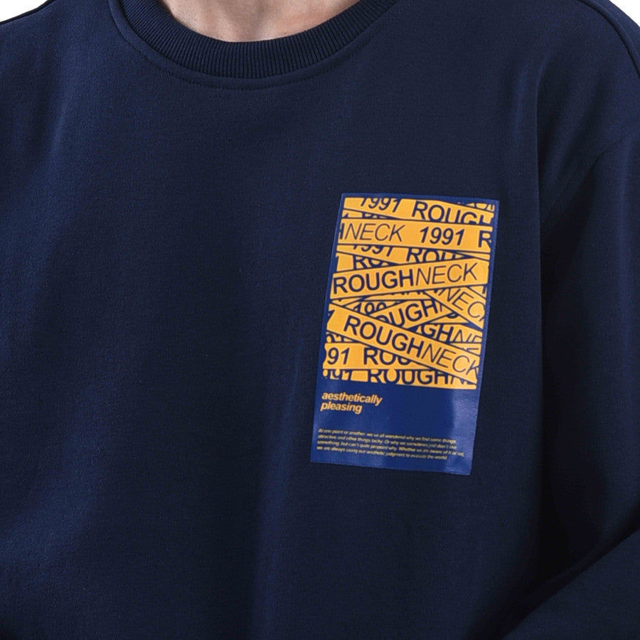 SS041 Navy Aesthetic Sweater