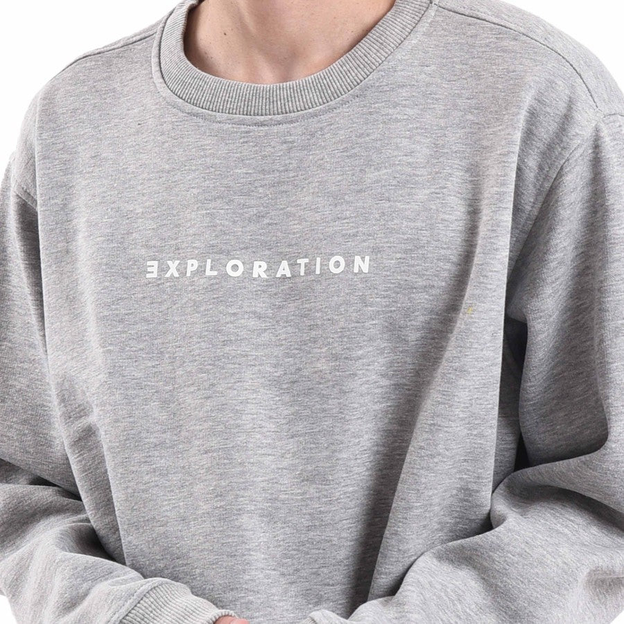 SS244 Misty Grey Explore Crewneck