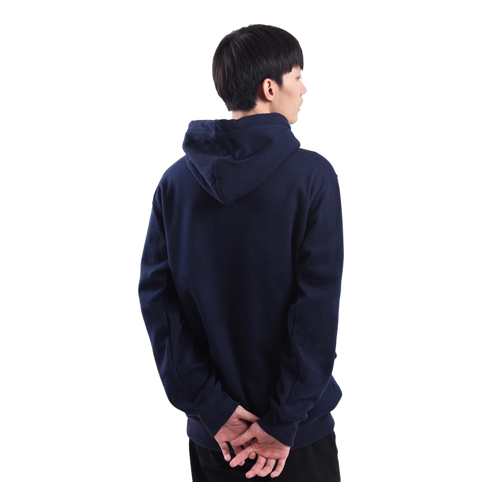 H149 Navy Sig White Hoodie