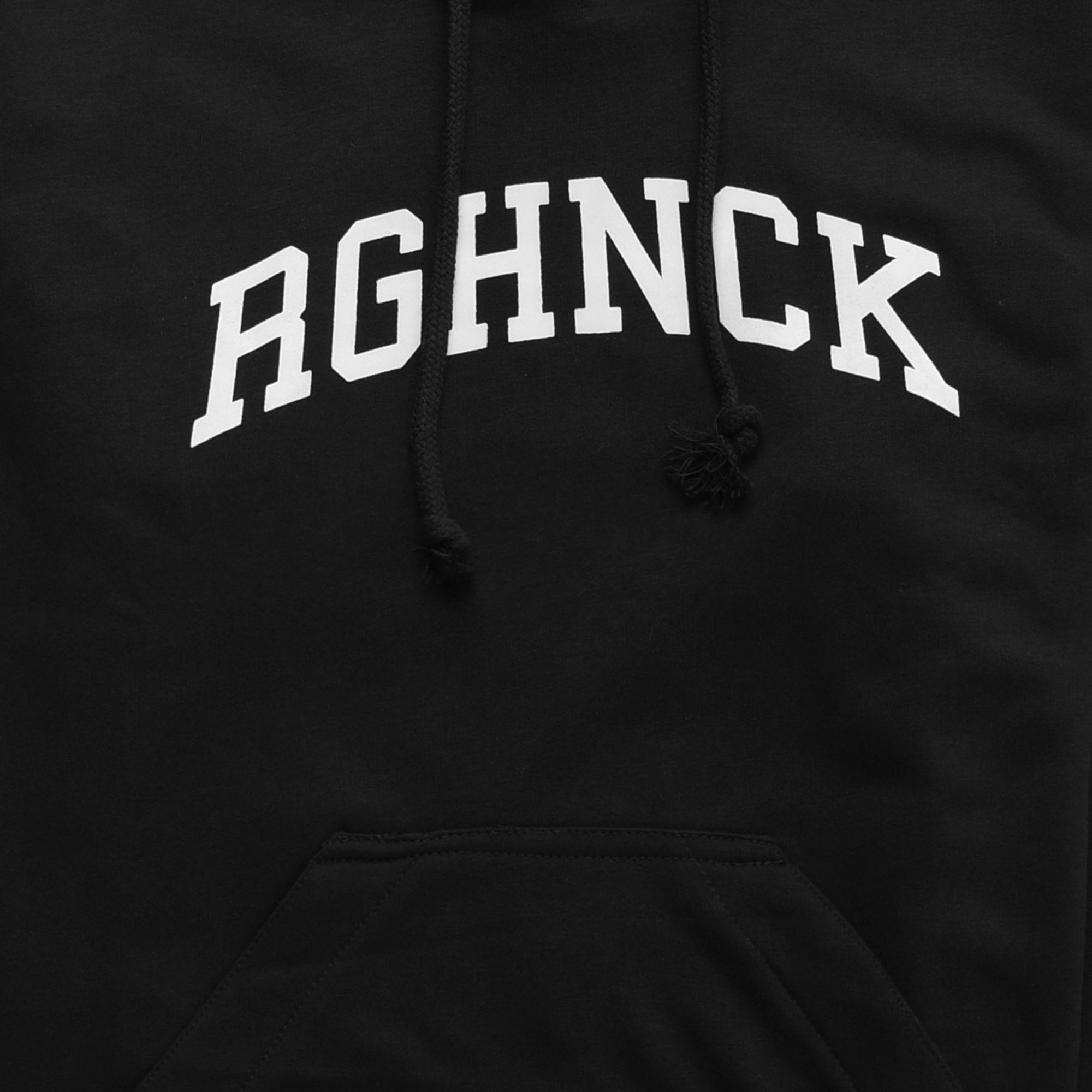 H358 Black White College Hoodie