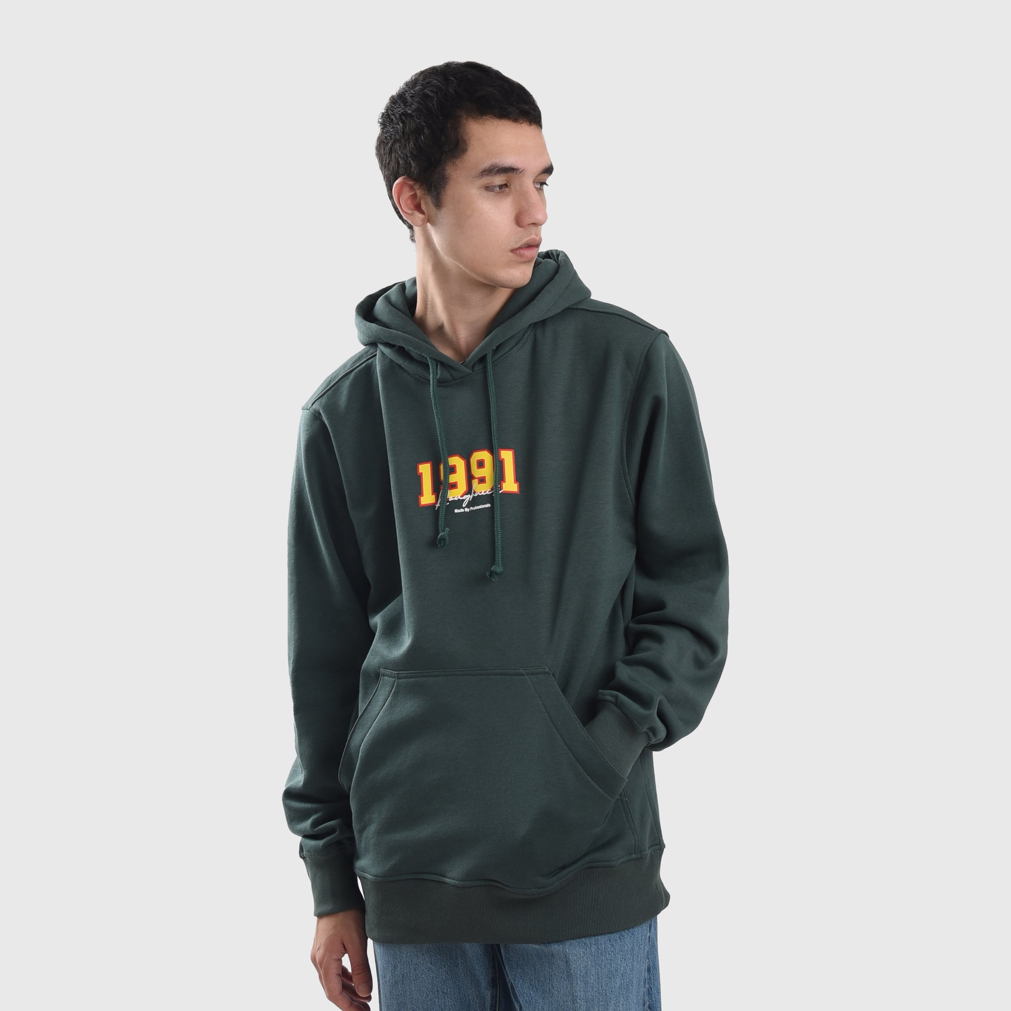 H406 Green Barking Hoodie