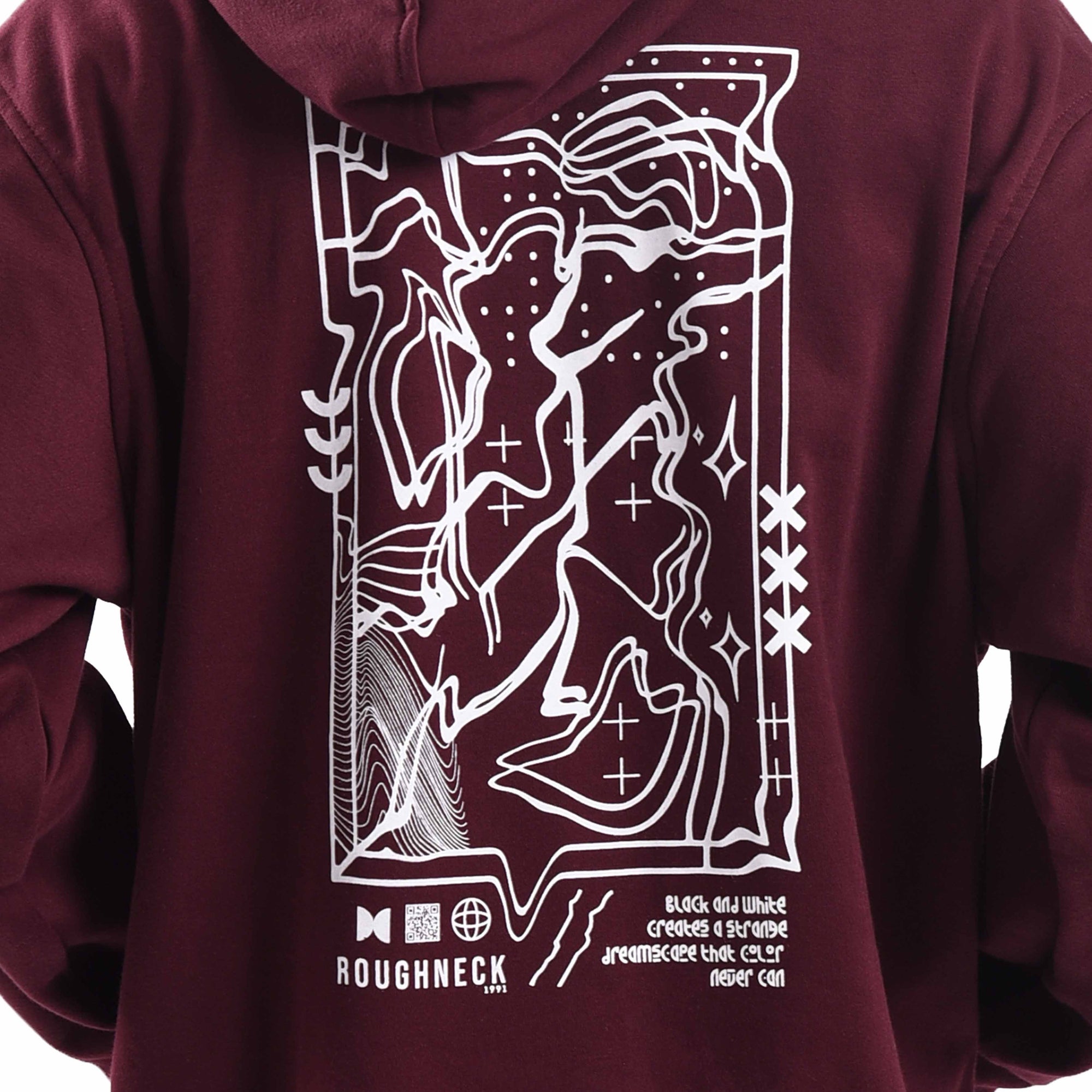 H525 Maroon Dreamscape Hoodie