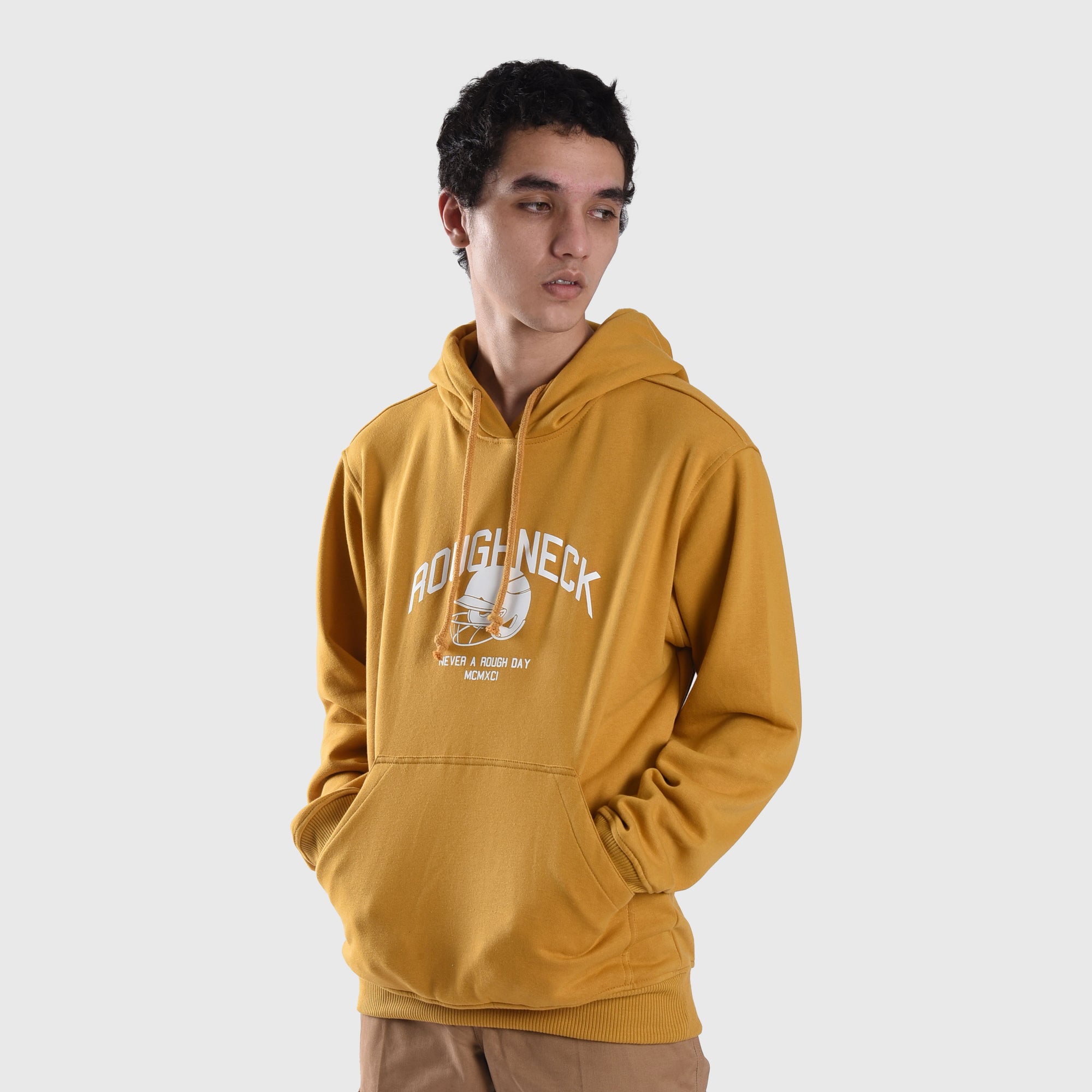 H949 Baseball Mustard Hoodie