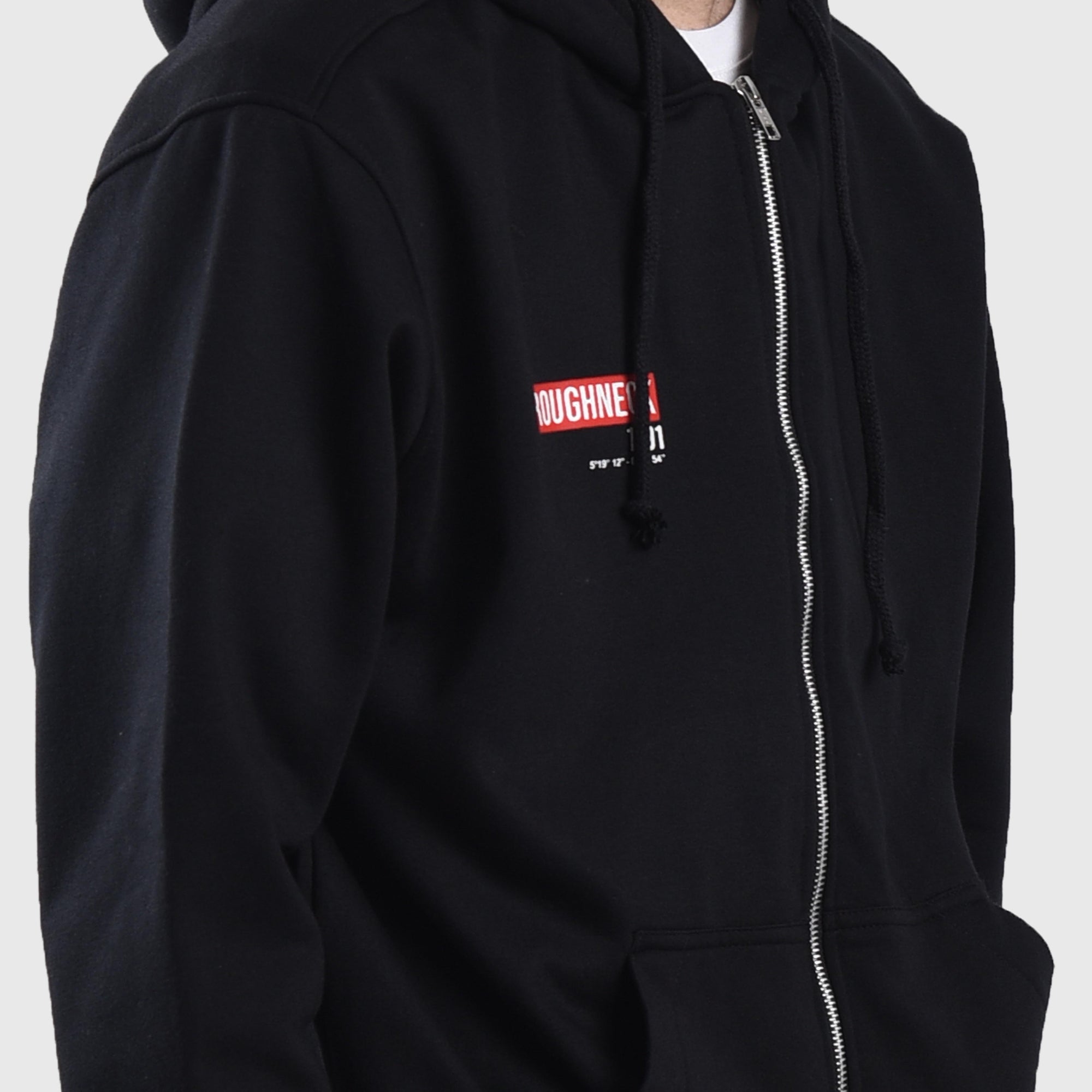 HZ016 Black Forbidden Sig Zipper Hoodie