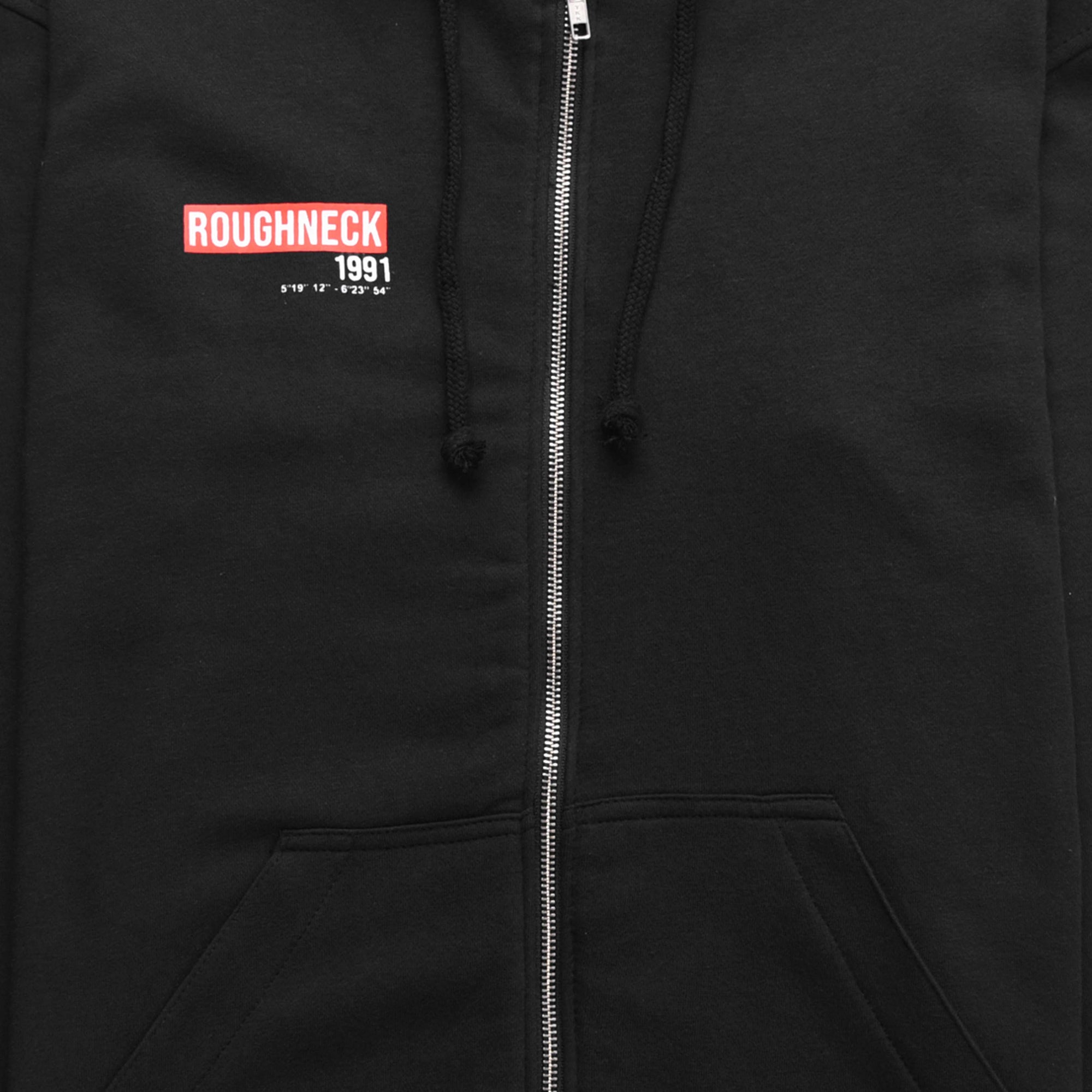 HZ016 Black Forbidden Sig Zipper Hoodie