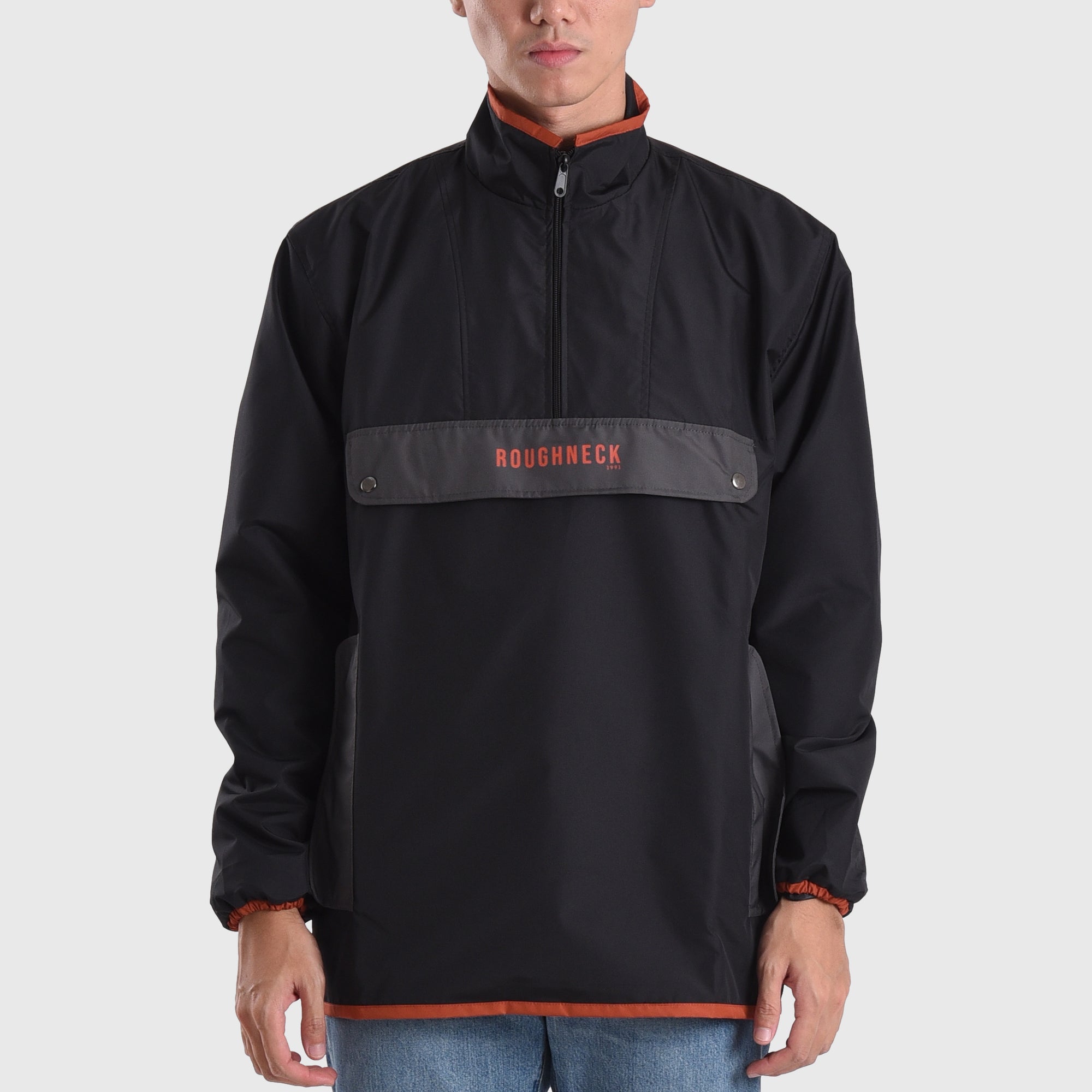 Roughneck B577 Black Linea Recta Windbreaker Jacket