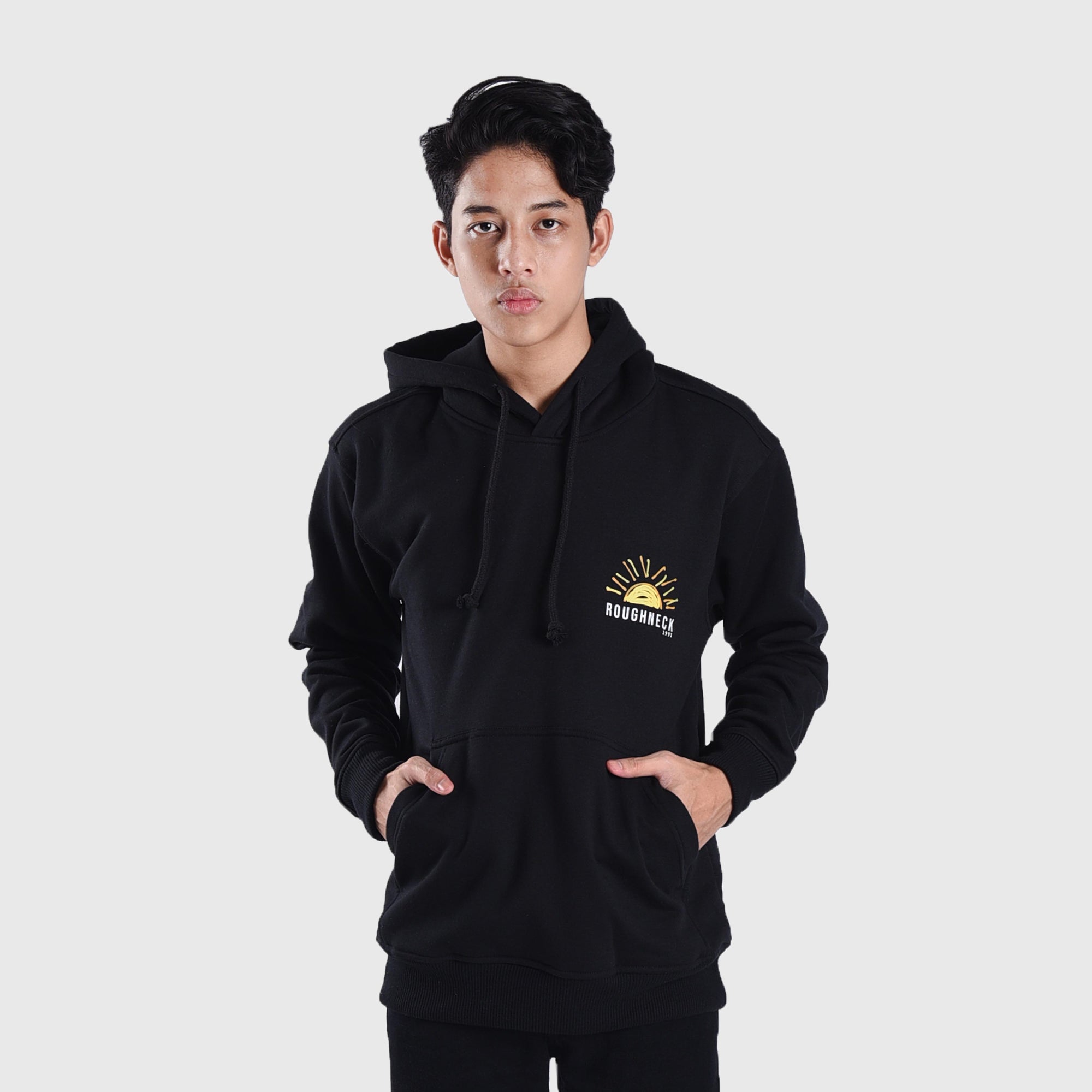 H571 Black Summer Vacation Hoodie