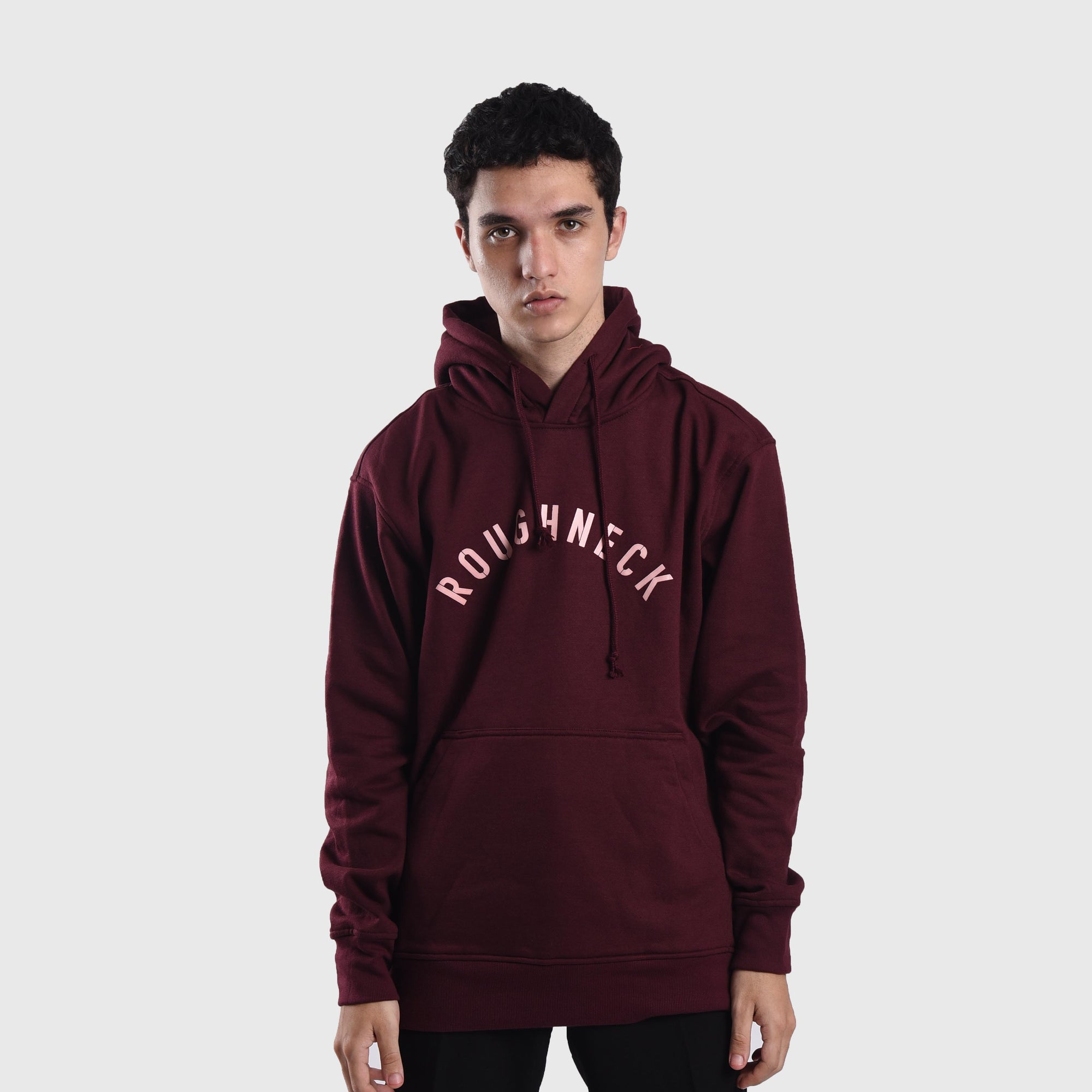 H953 Maroon Glowing Sig Hoodie