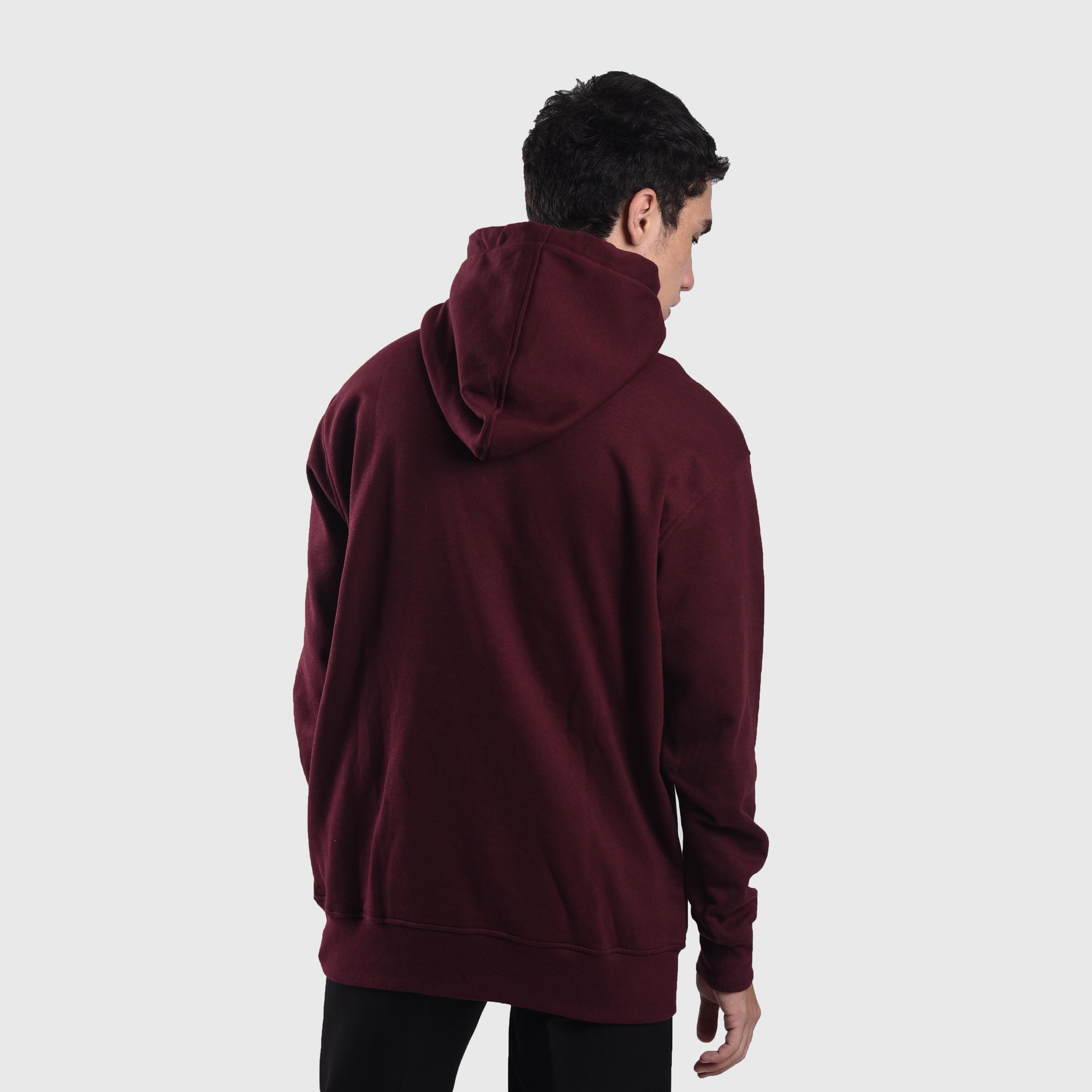 H953 Maroon Glowing Sig Hoodie