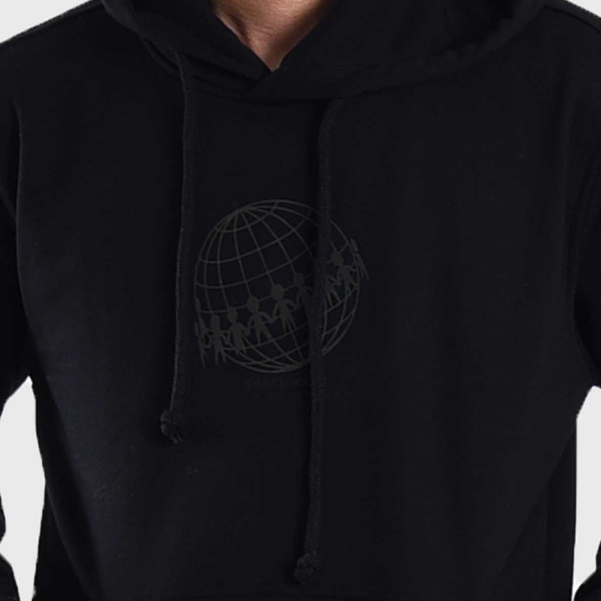 H988 Black Shake Hand Hoodie