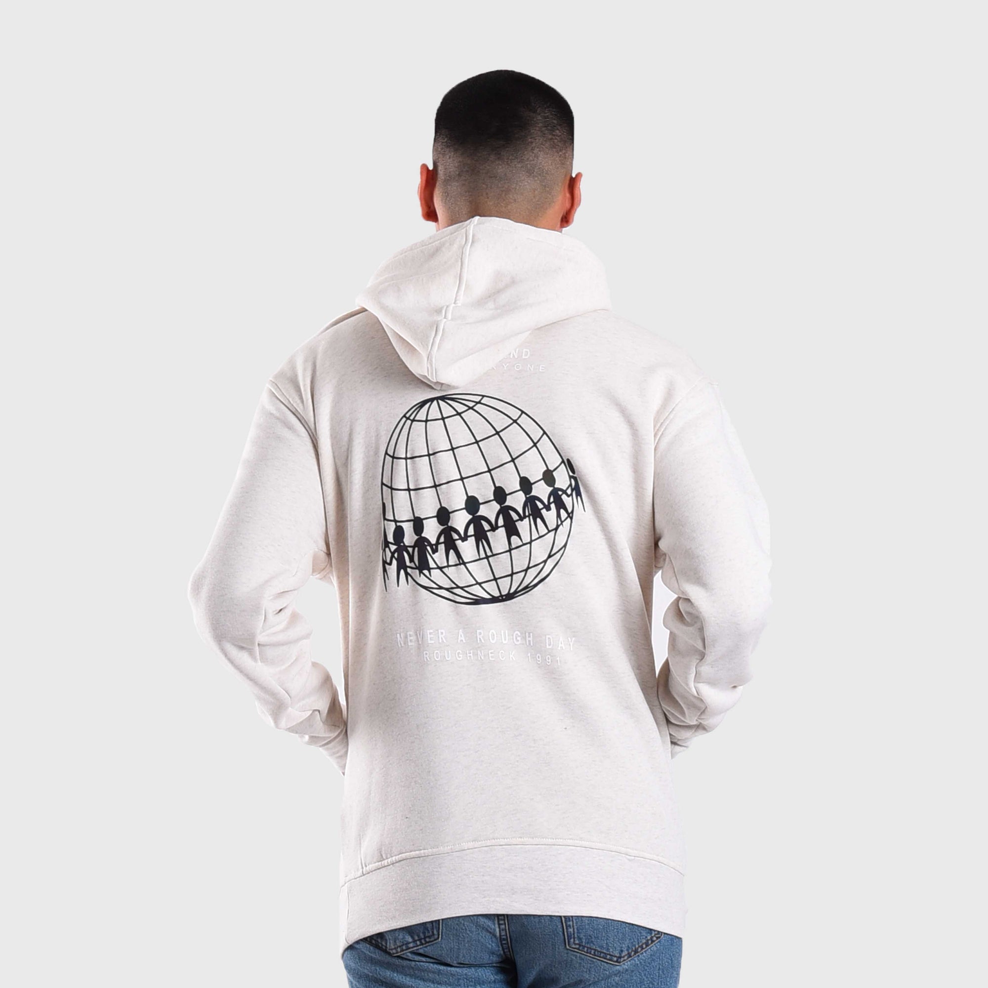 H989 White Shake Hand Hoodie