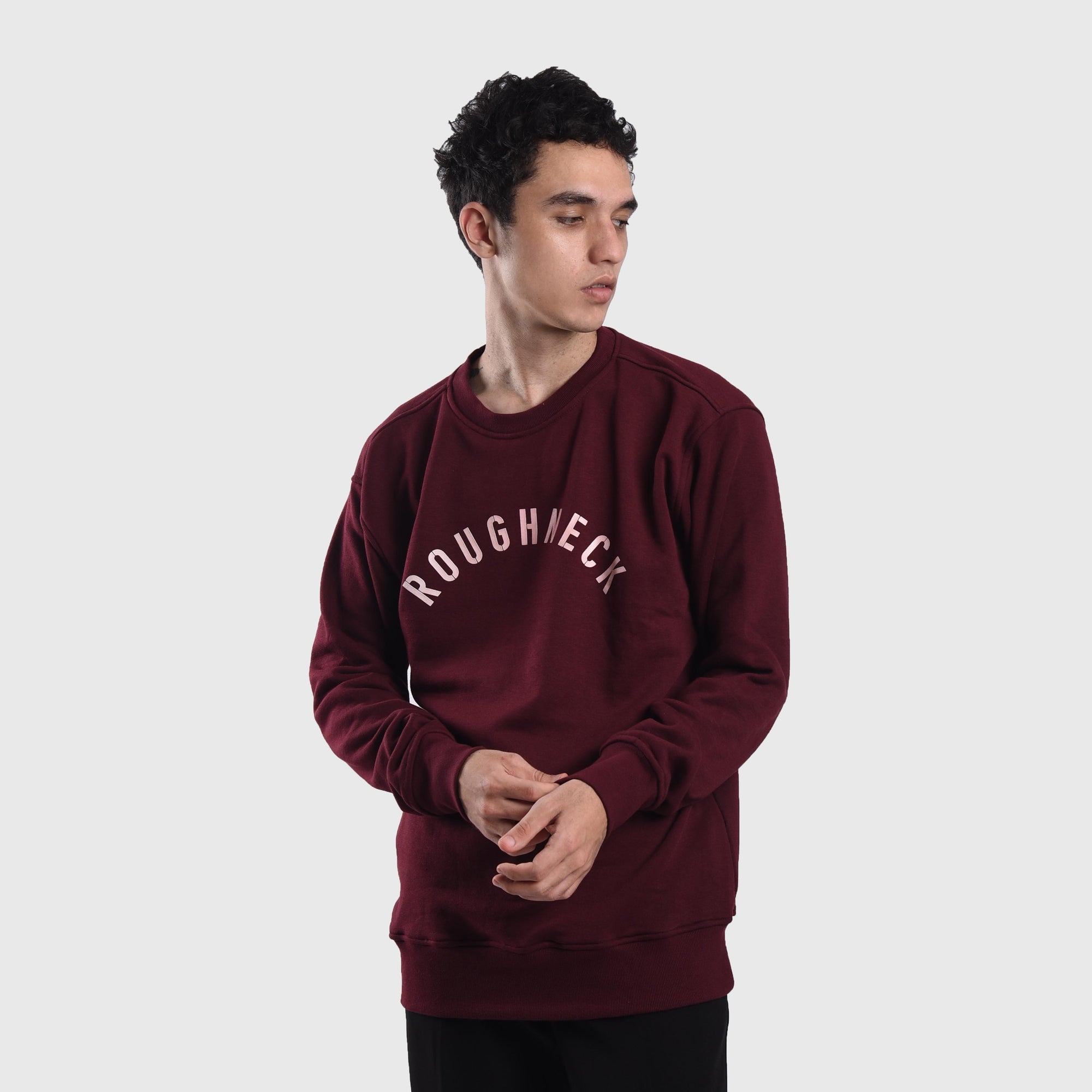 SS422 Maroon Glowing Sig Crewneck