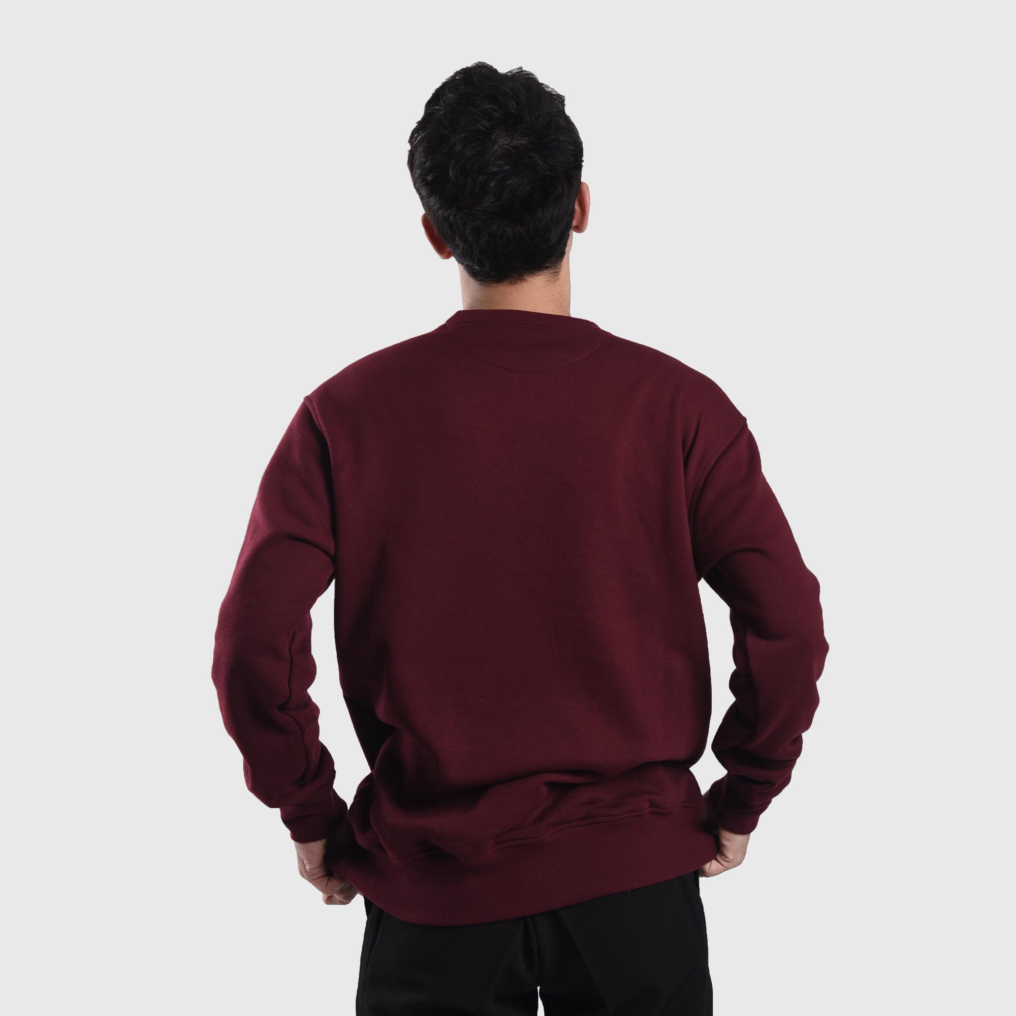 SS422 Maroon Glowing Sig Crewneck