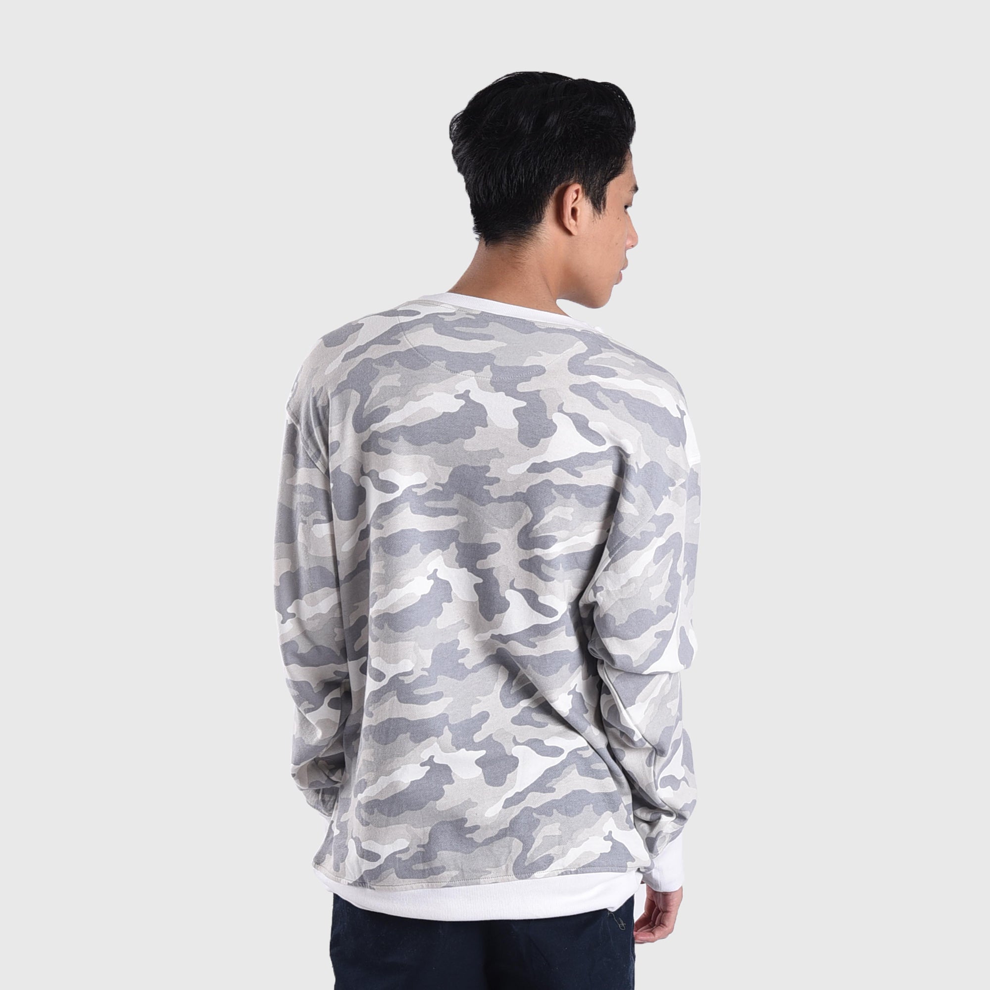 SS450 White Camo Mini Sig Glow Crewneck