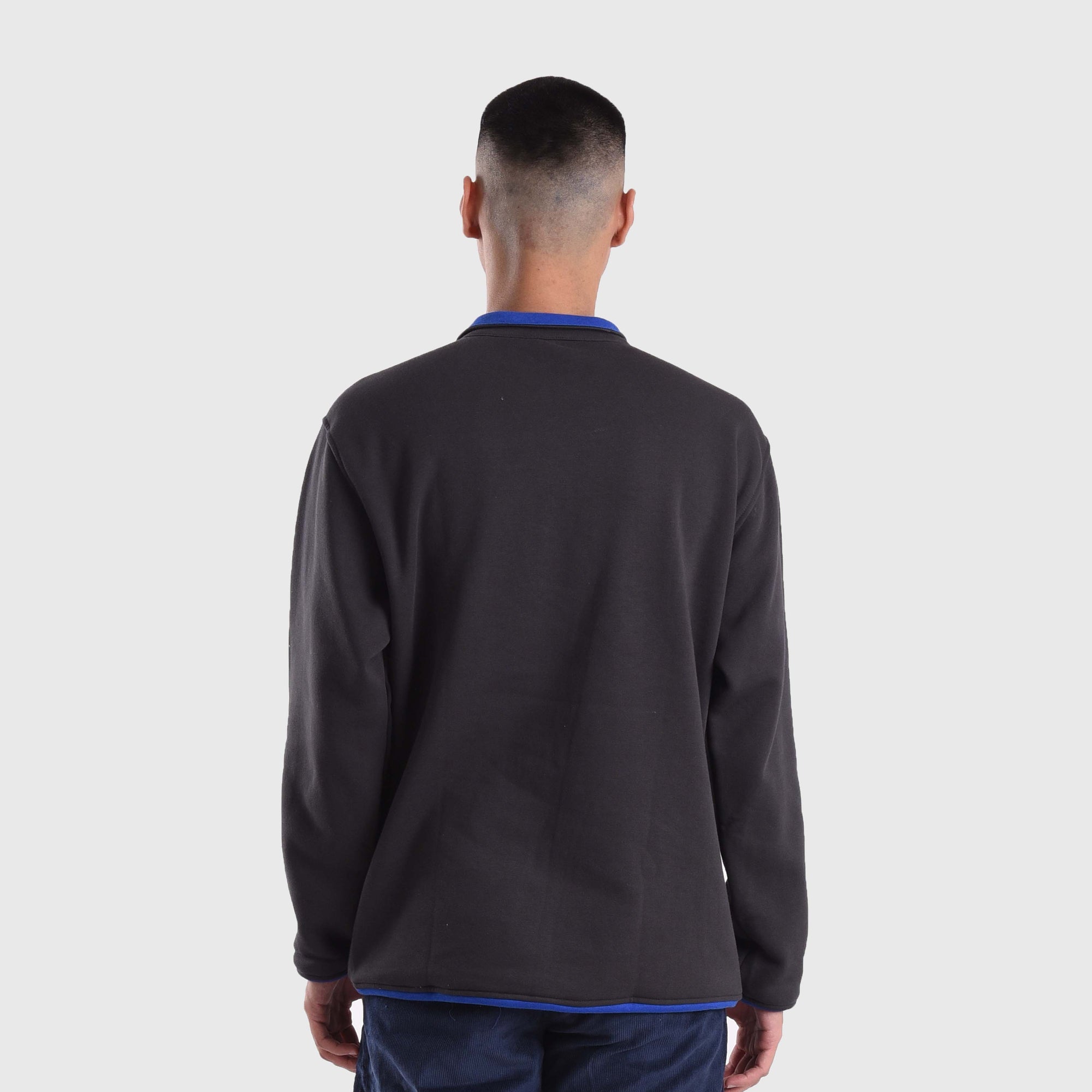 SS461 Dark Grey High Line Zipper Crewneck