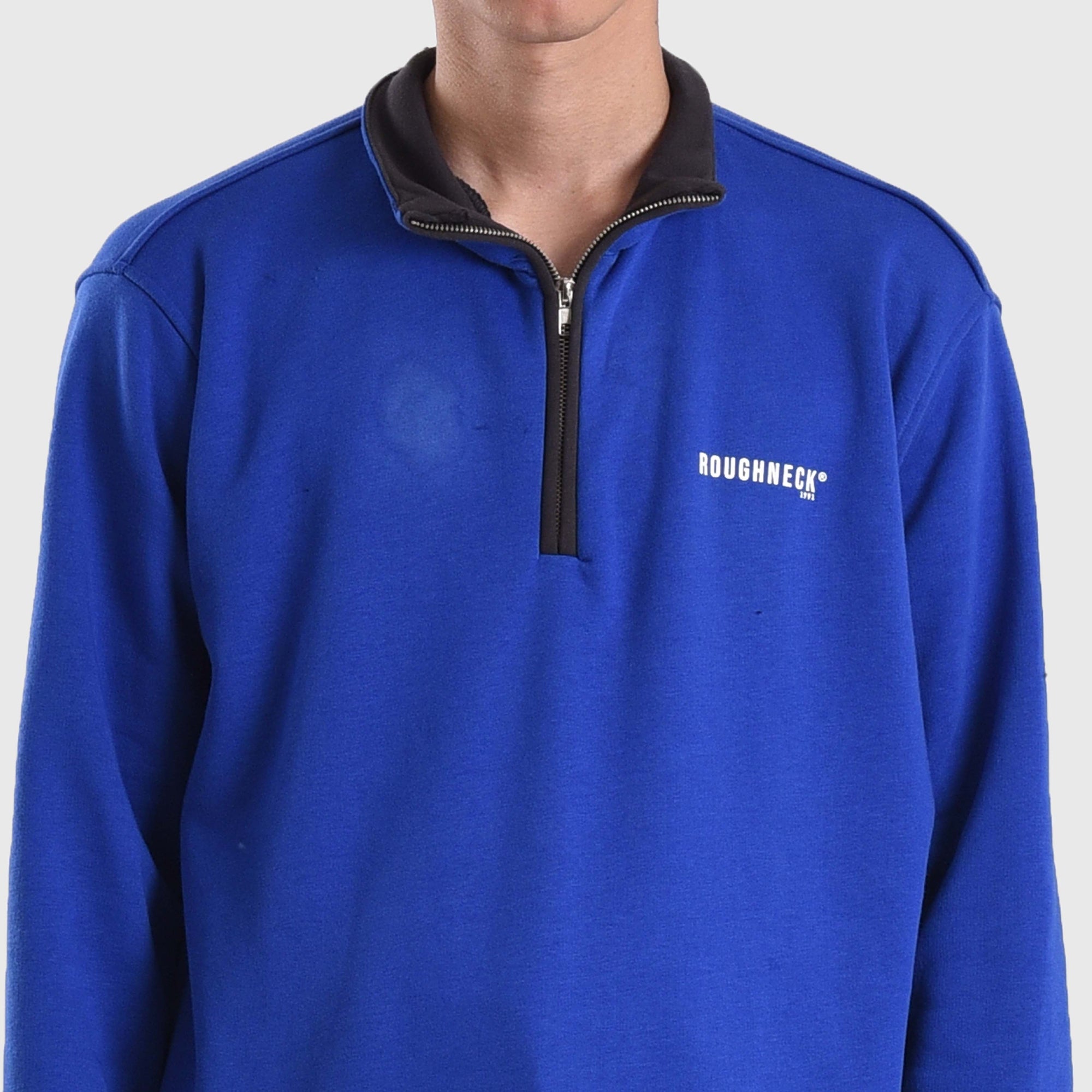 SS462 Blue High Line Zipper Crewneck