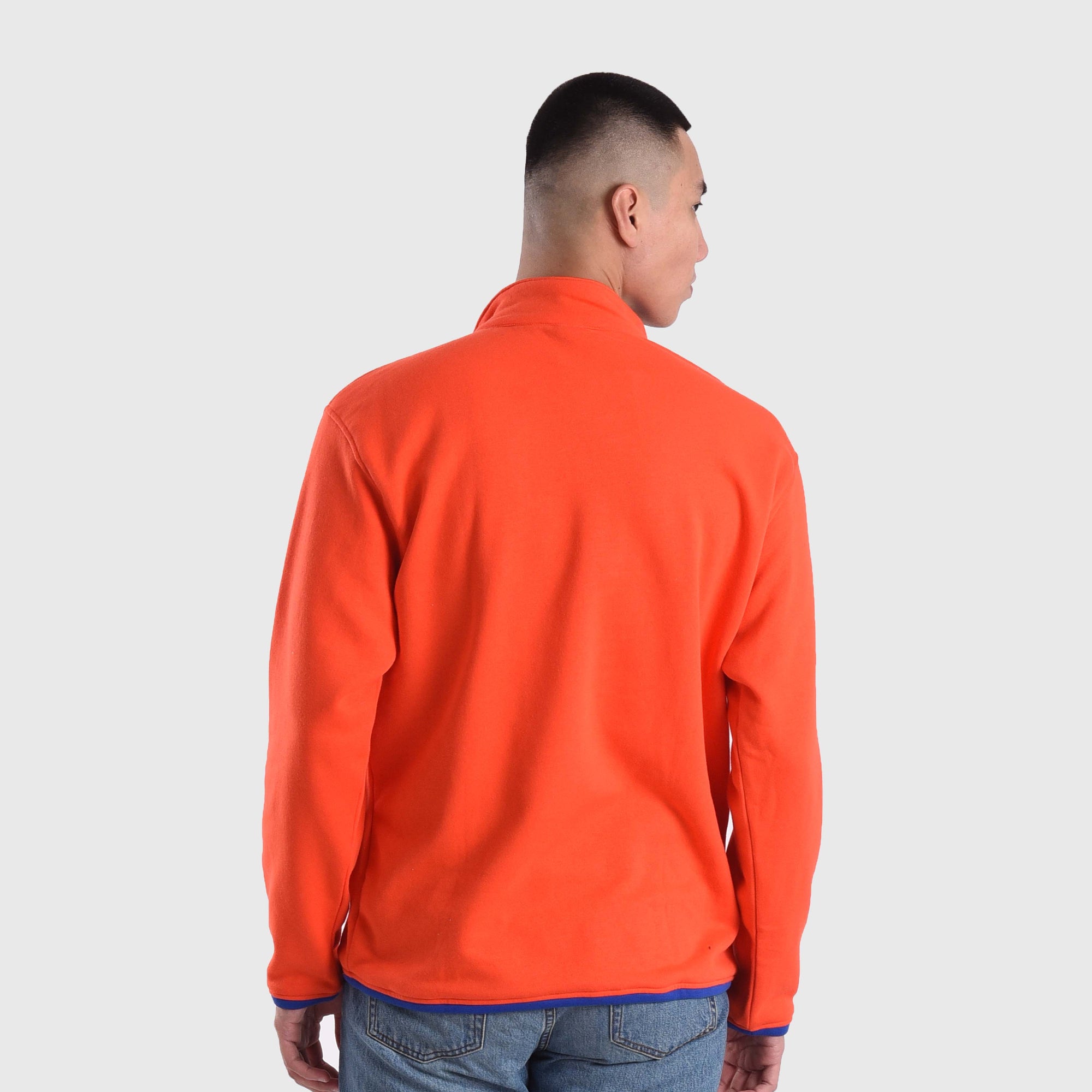 SS463 Orange High Line Zipper Crewneck