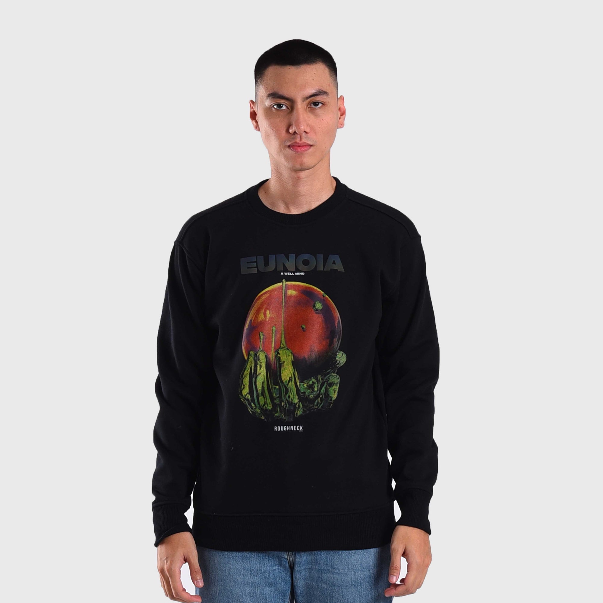 SS497 Black Eunoia Crewneck