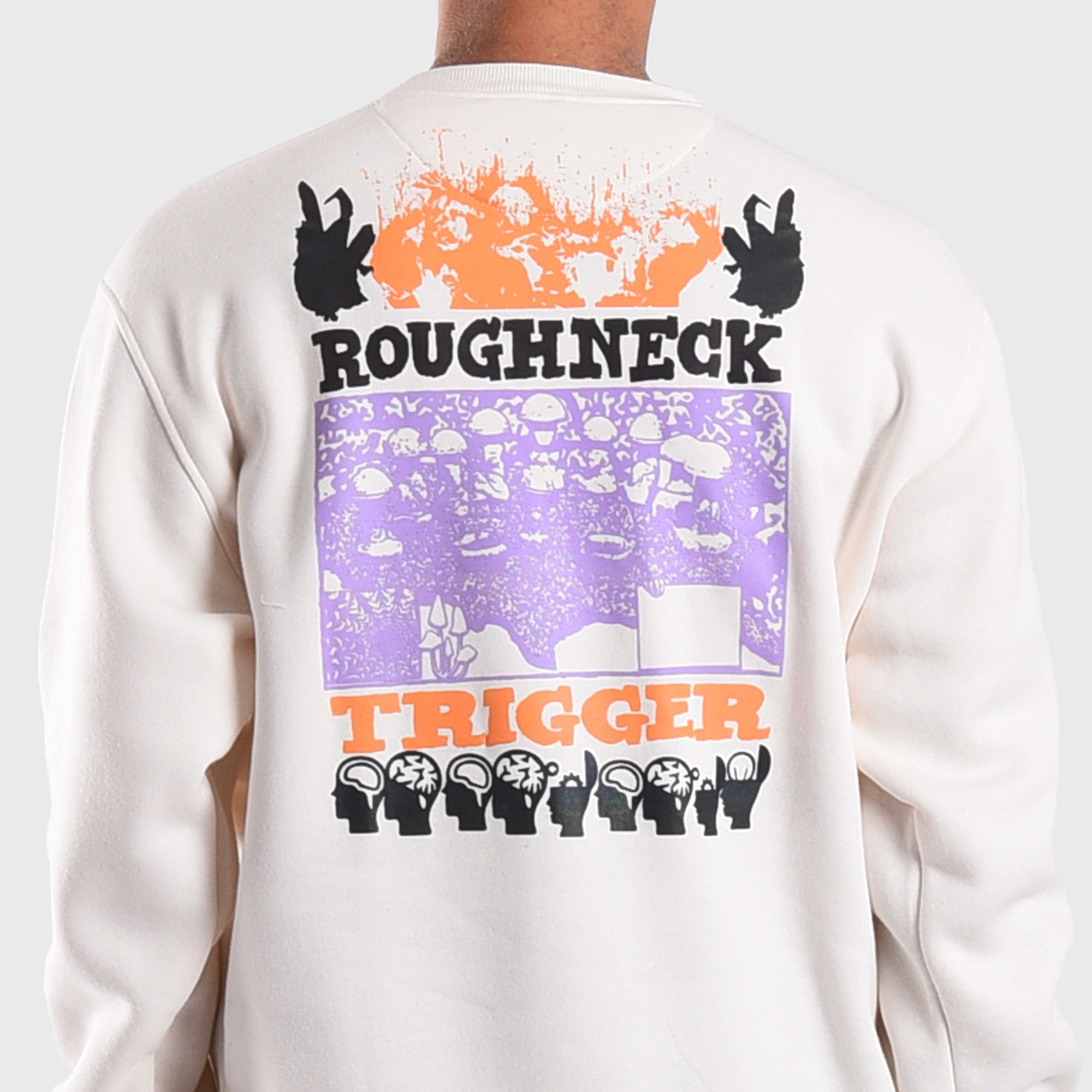 SS512 White Trigger Crewneck