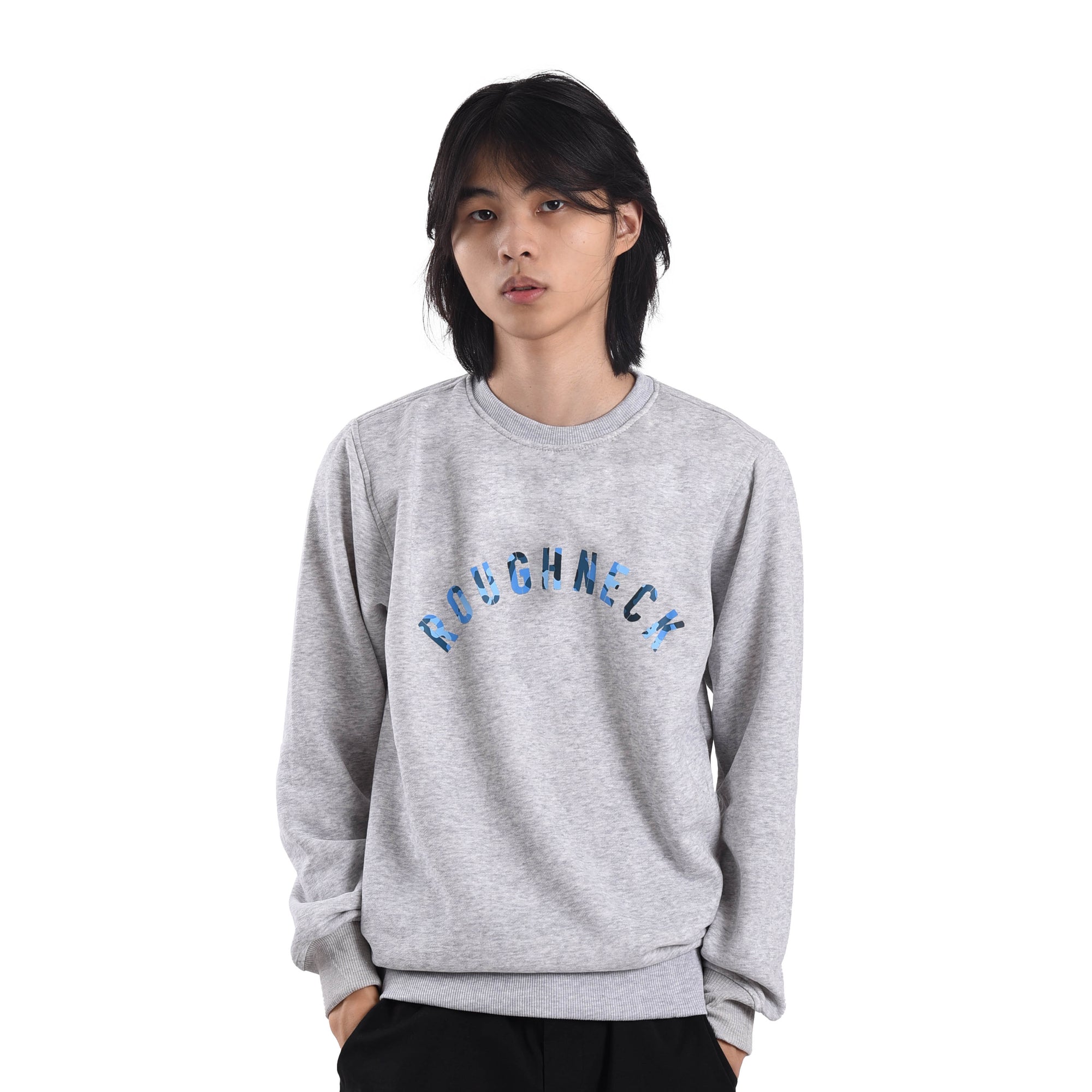 Roughneck SS030 Misty Grey Sig Sea Camouflage Sweatshirt