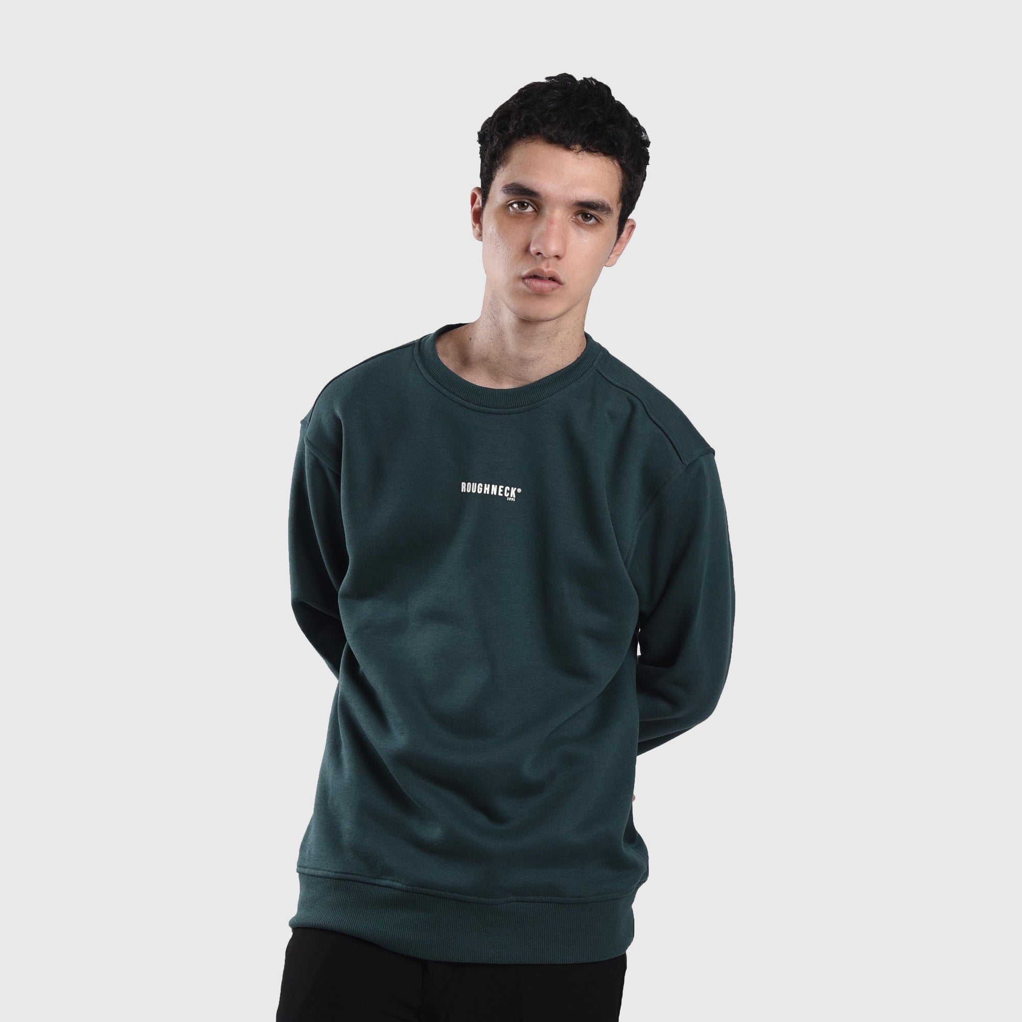 SS075 Green Mini Sig Crewneck