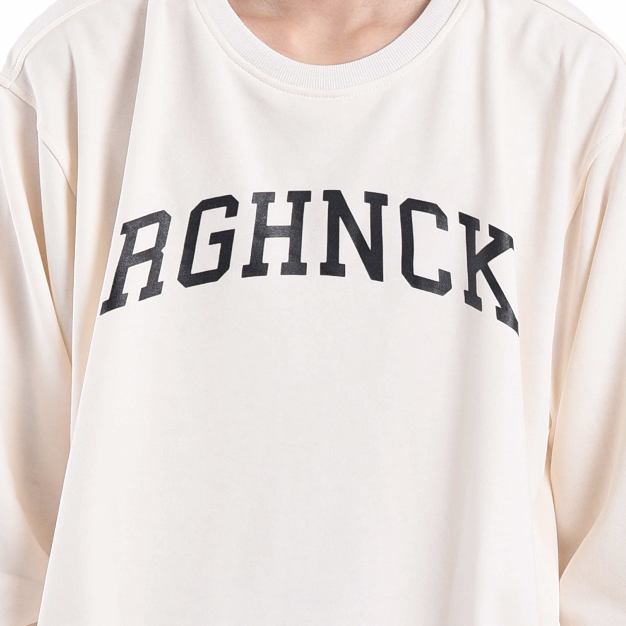 Roughneck SS112 White College Black Crewneck