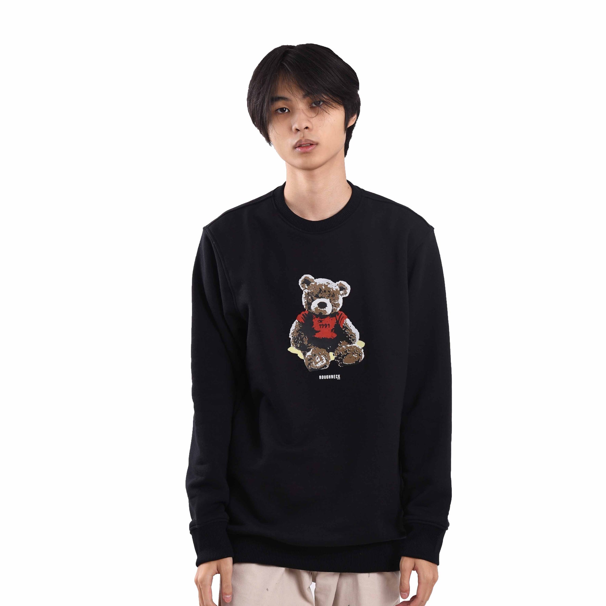 SS143 Black Kiddy Joy Crewneck