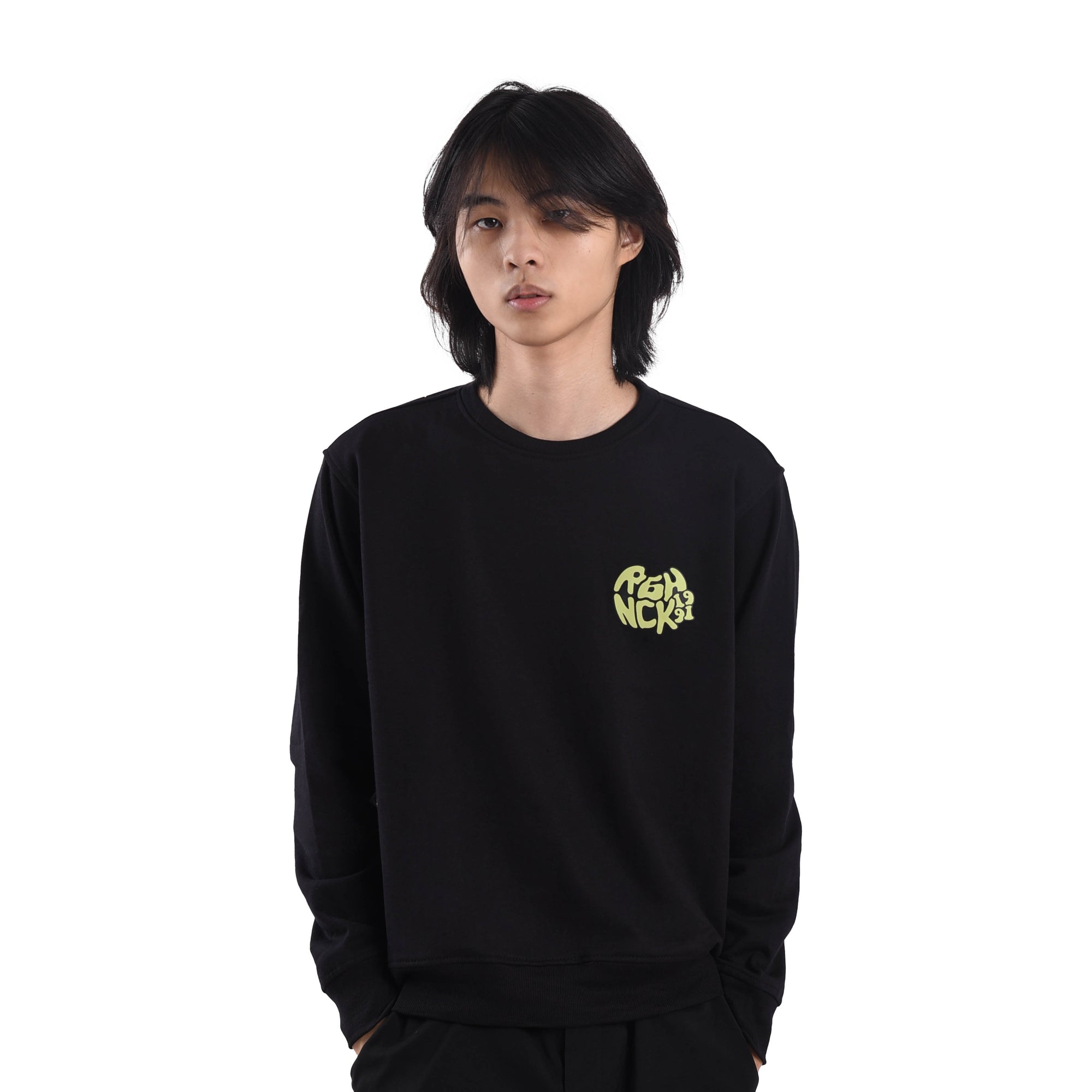 SS144 Black Cleansing Crewneck