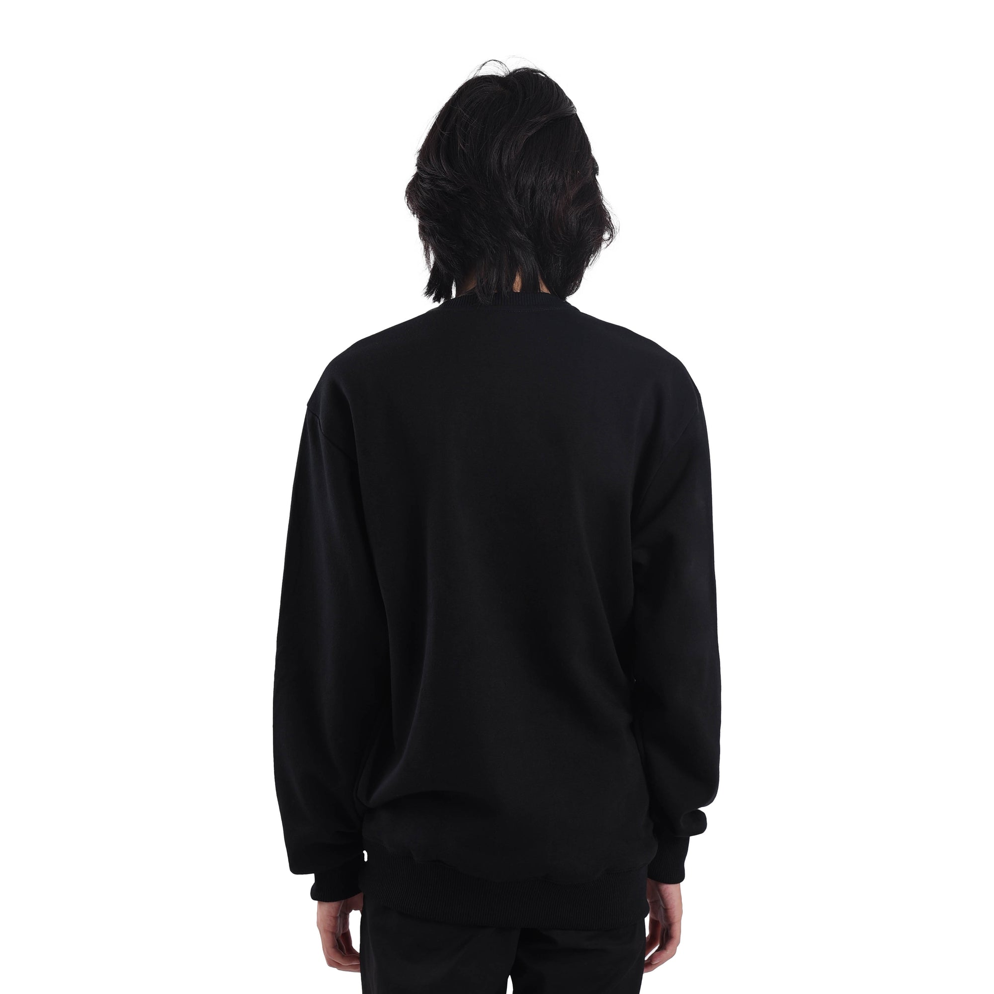 SS145 Black Sig Crocodillo Crewneck