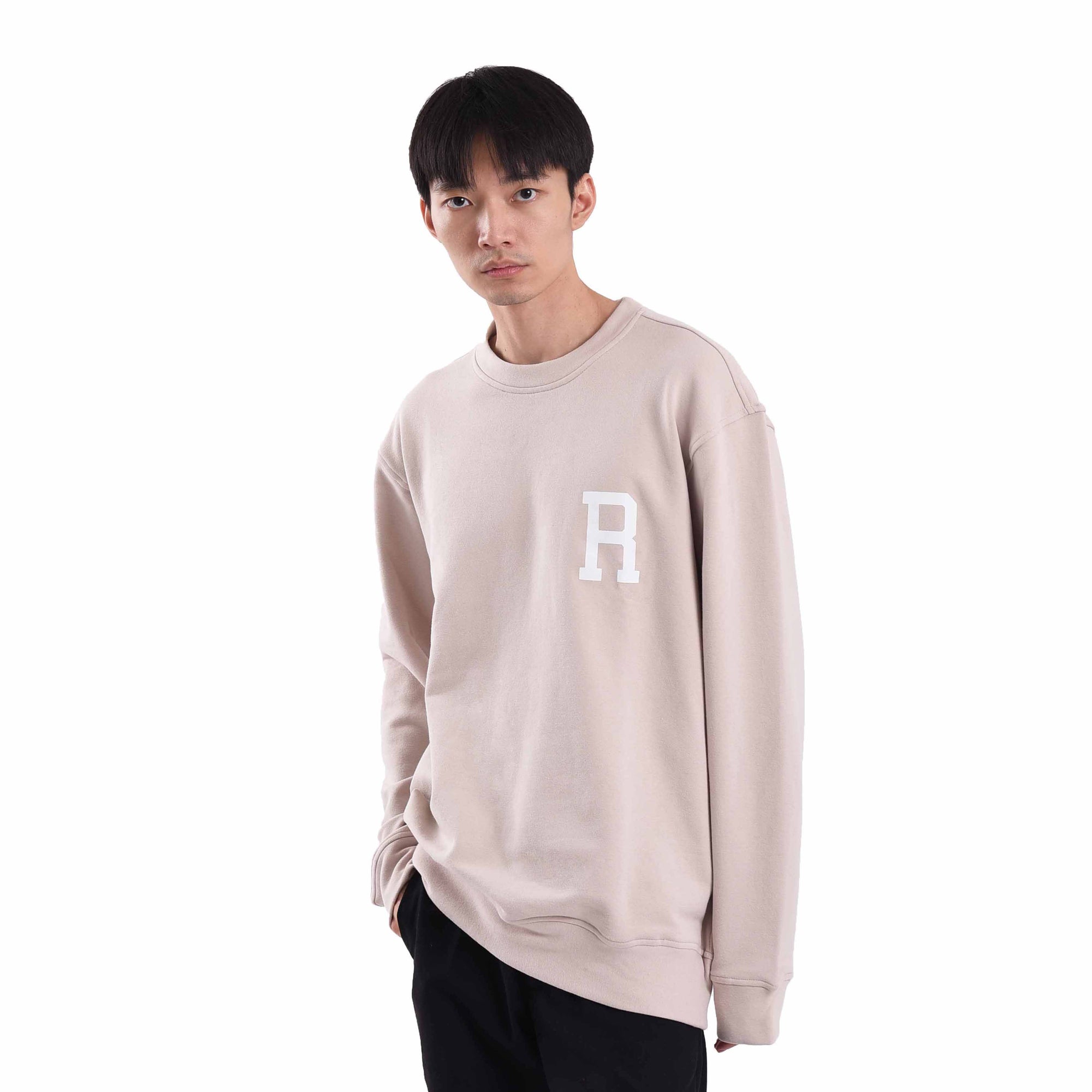 SS203 Abalong Grey Sig R Crewneck