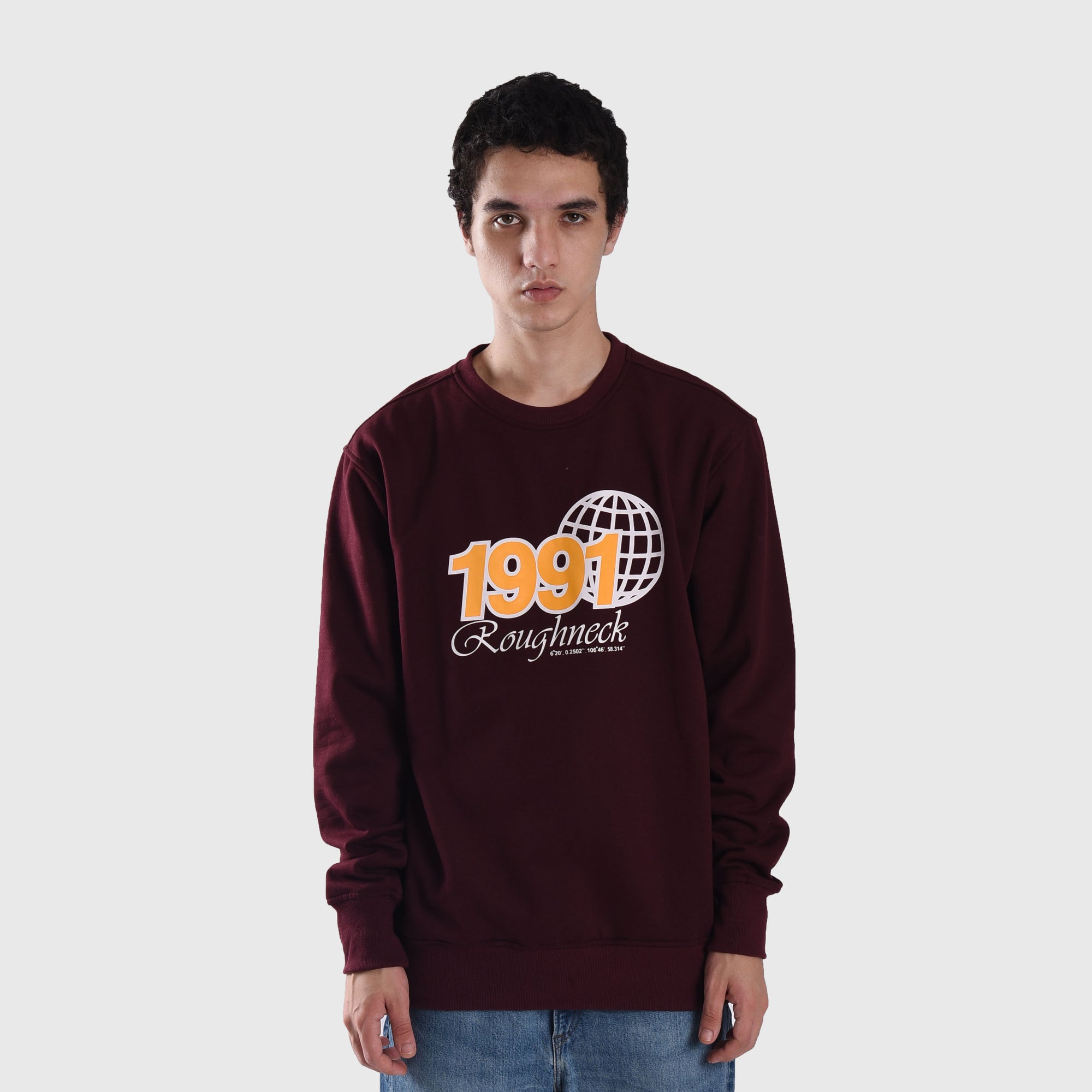 SS342 1991 Nationale Maroon Crewneck